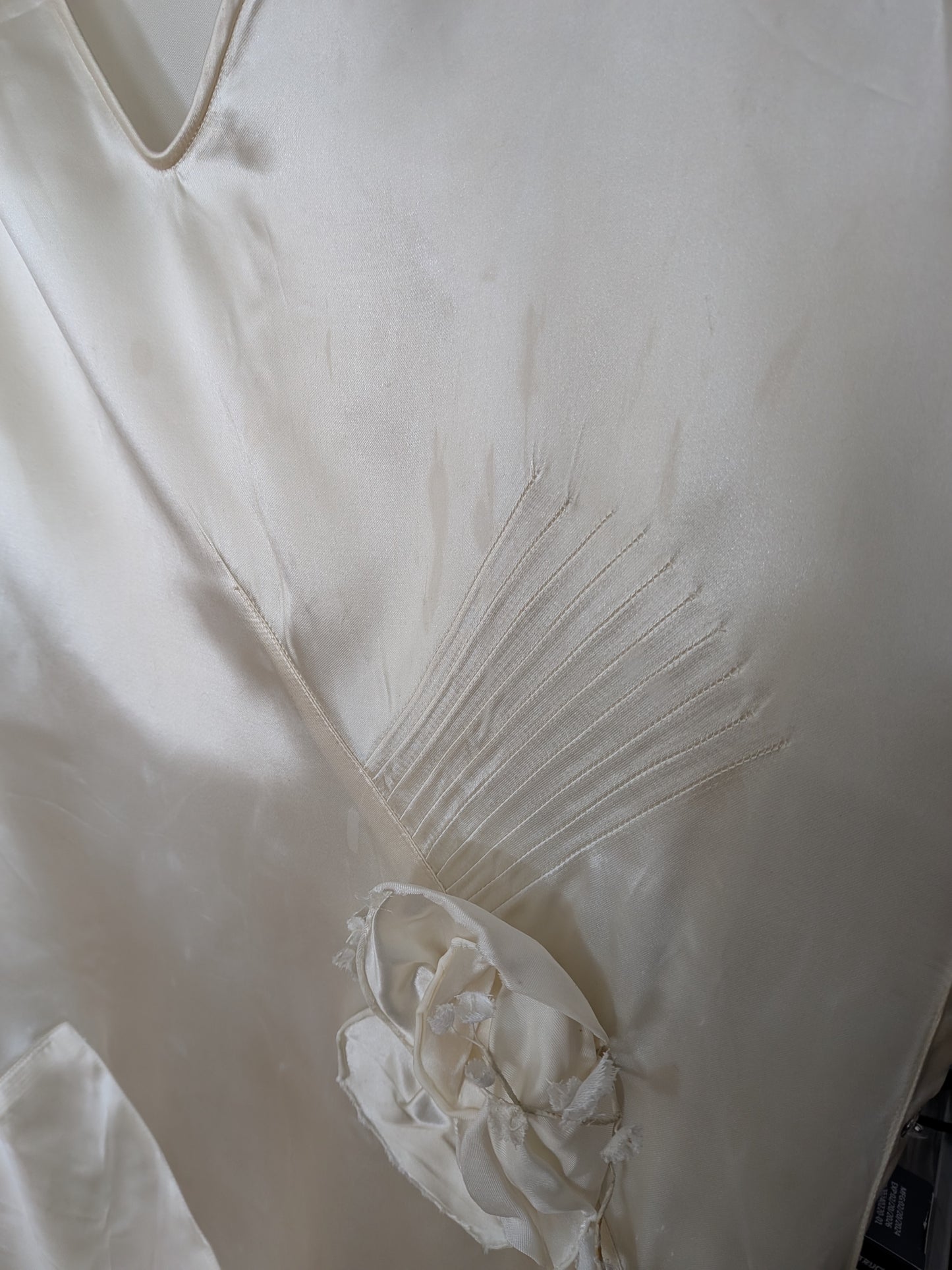 Vintage 1930s Satin Gown | S