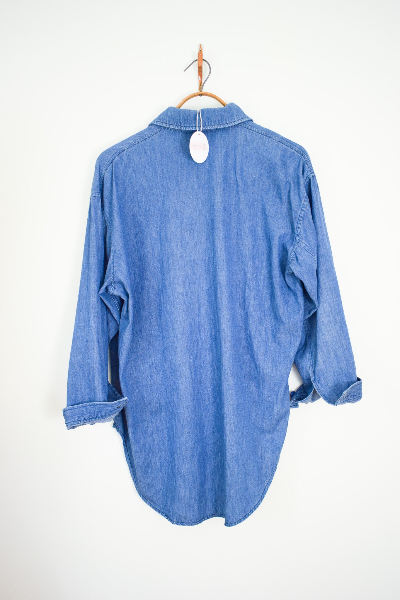 1980s BIS by Gene Ewing Denim Chore Shirt | L