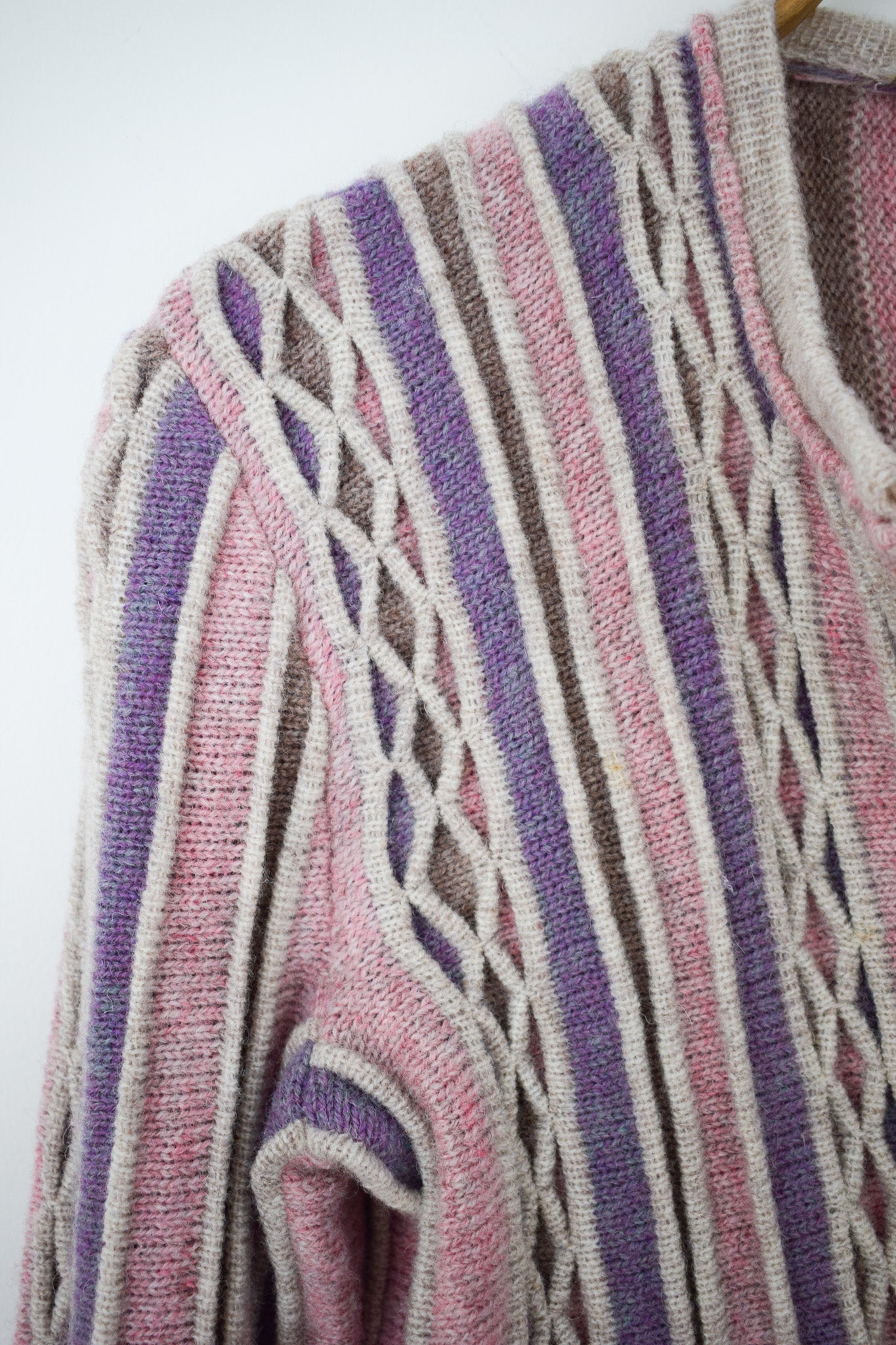 1970s Handknit Wool Cardigan | XS/S
