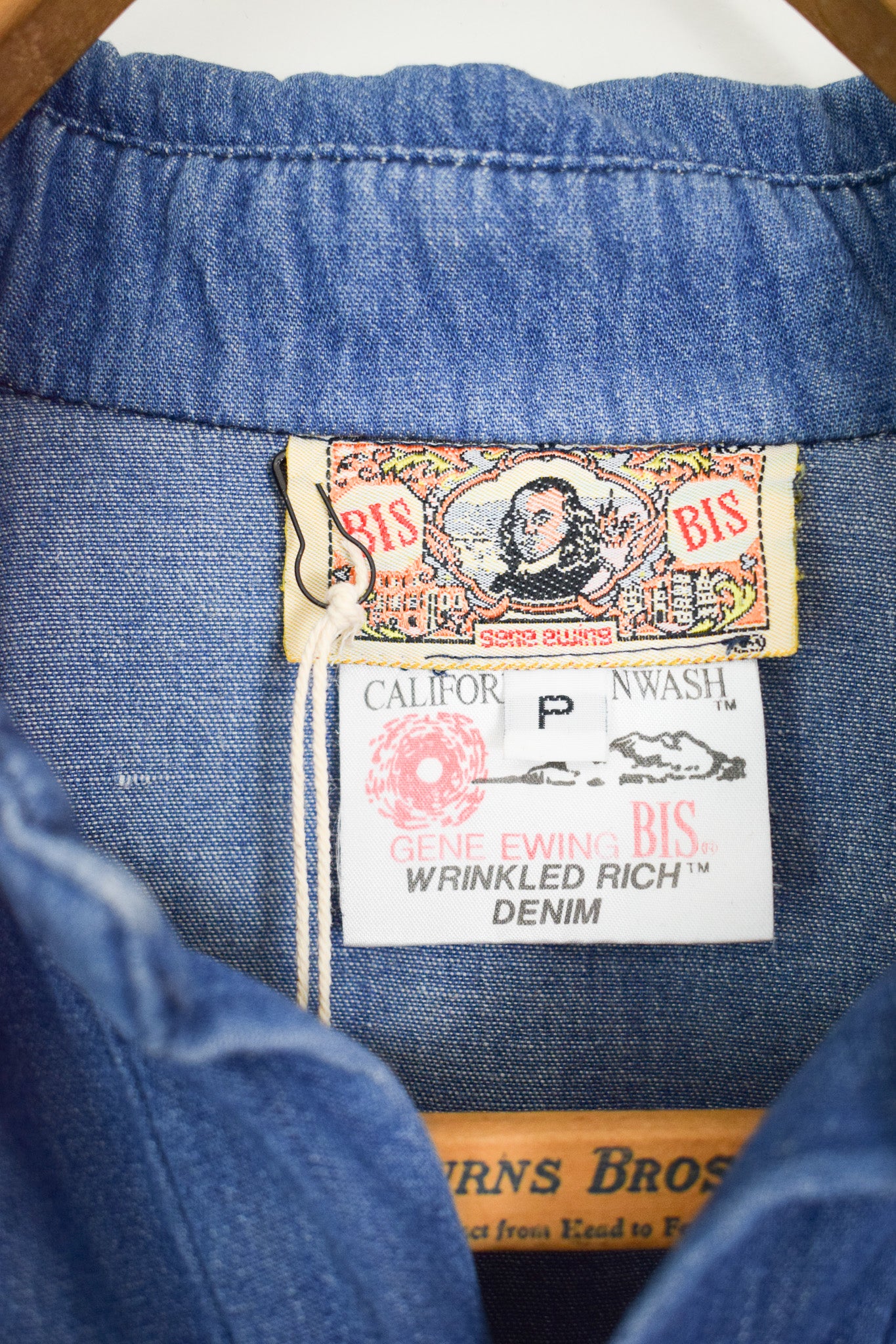 1980s BIS by Gene Ewing Denim Chore Shirt | L