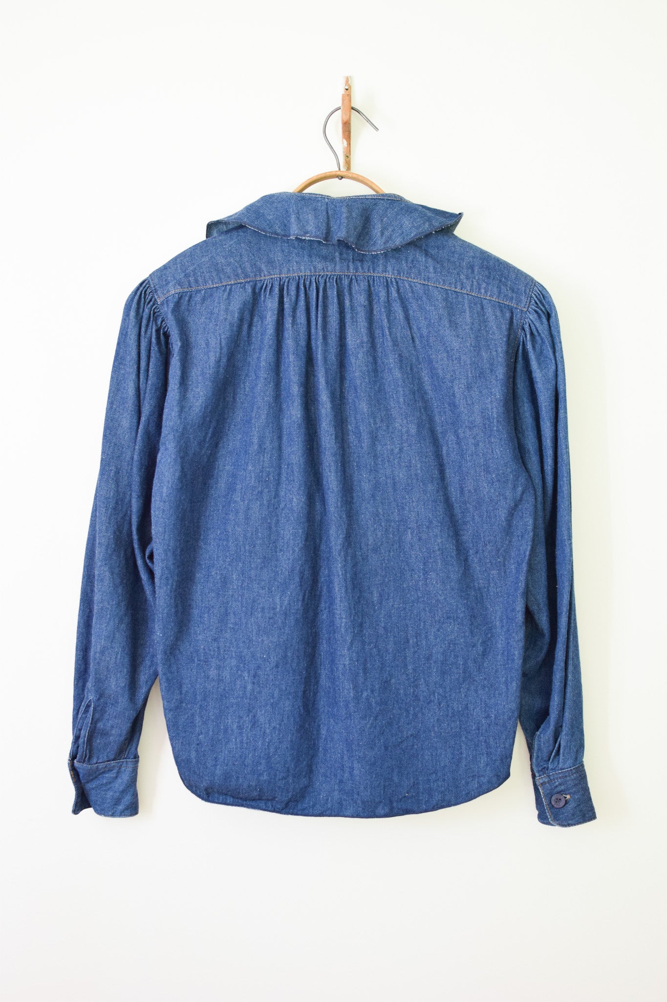 Vintage Bis by Gene Ewing Denim Blouse | XS/S