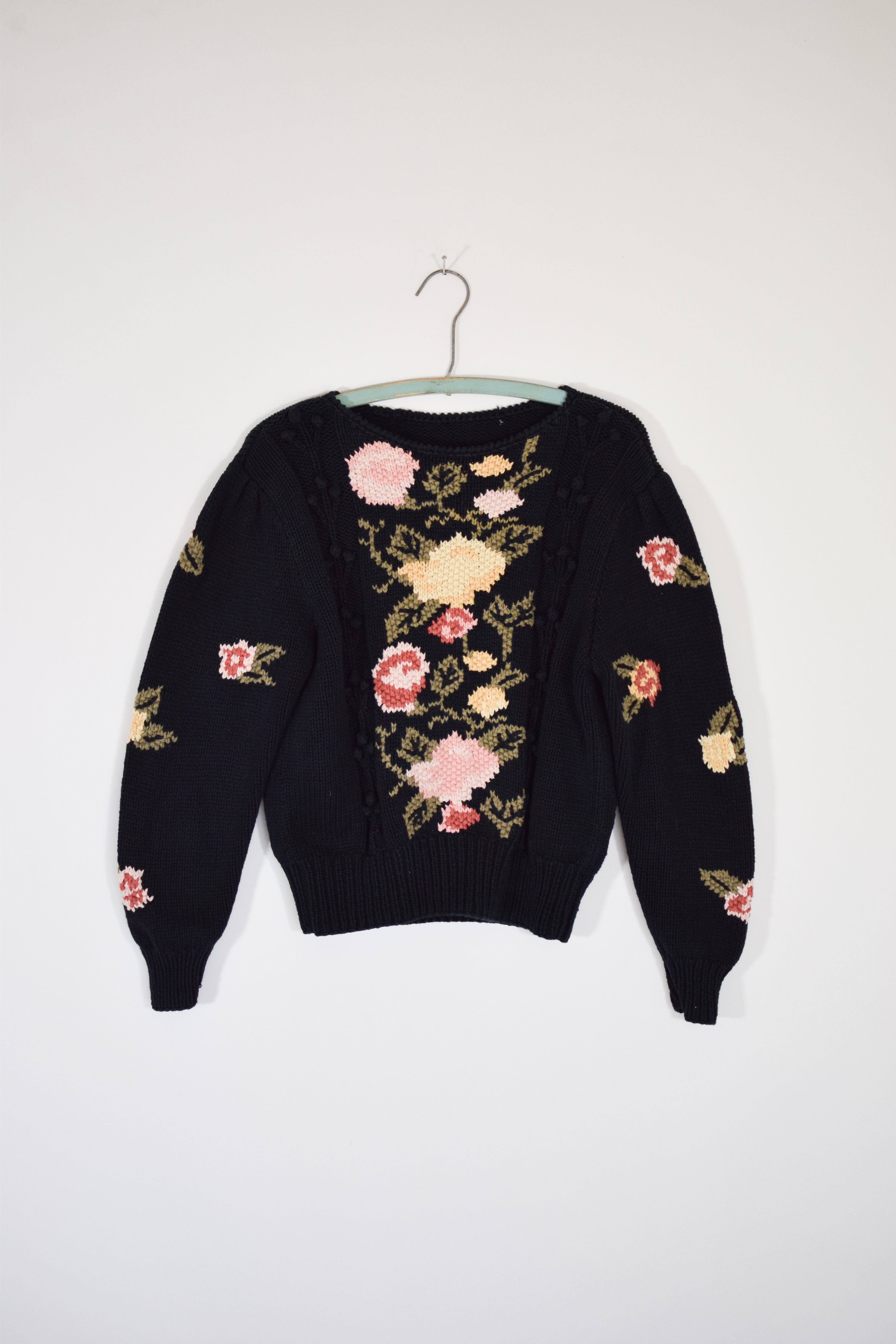 1980s Floral Knit Sweater | S – fieldwork