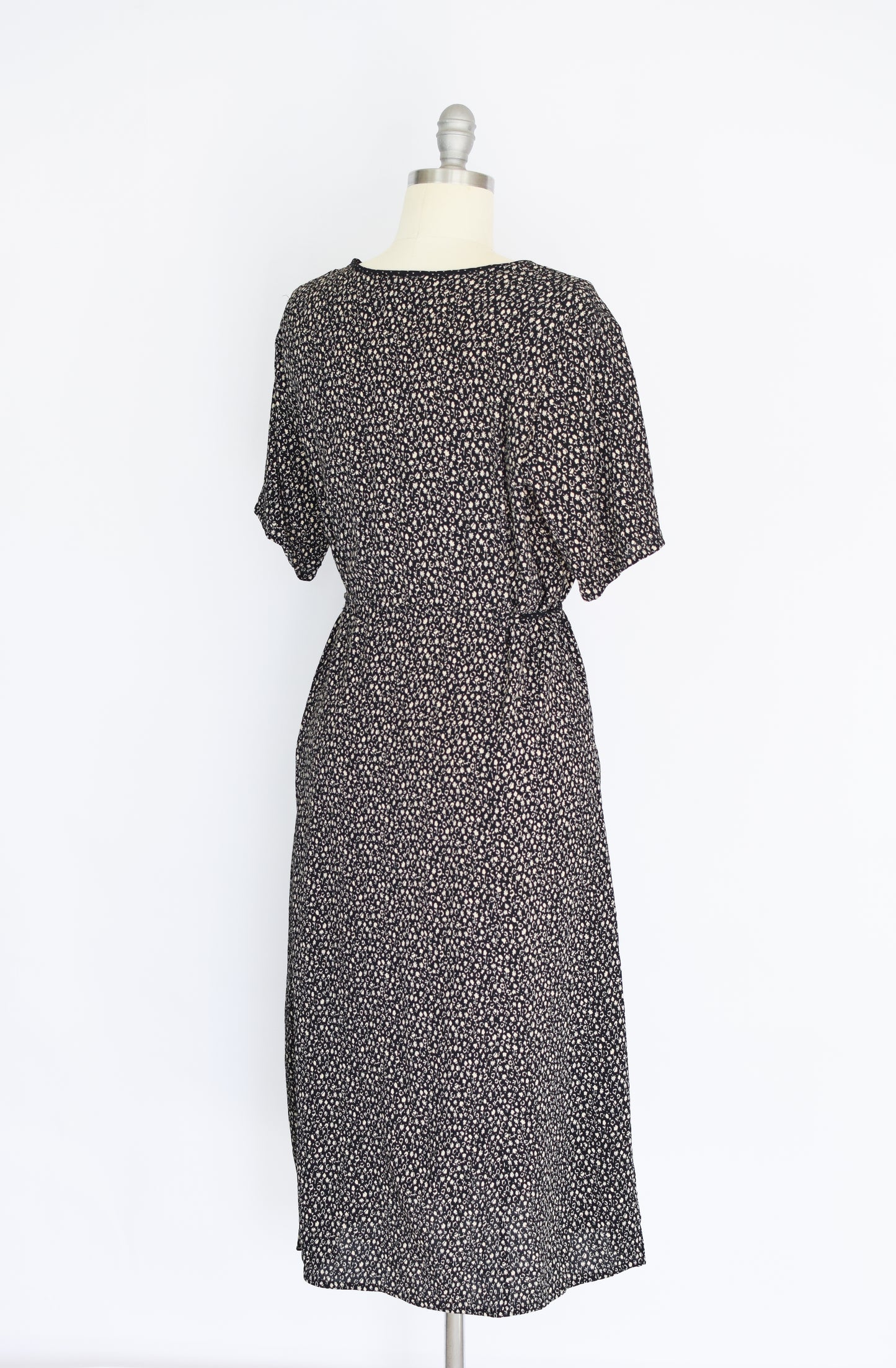 Vintage Rayon Shift Dress | L