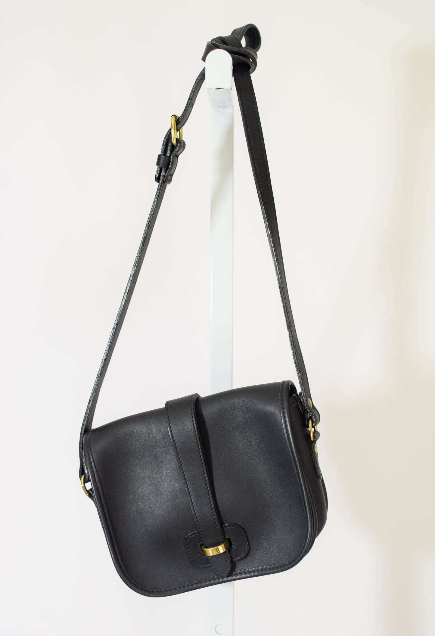 Vintage Black Leather Purse