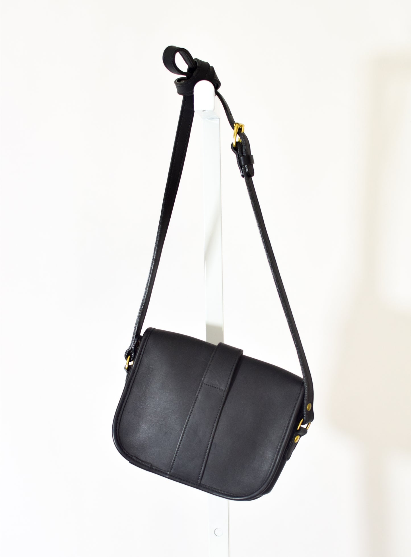 Vintage Black Leather Purse