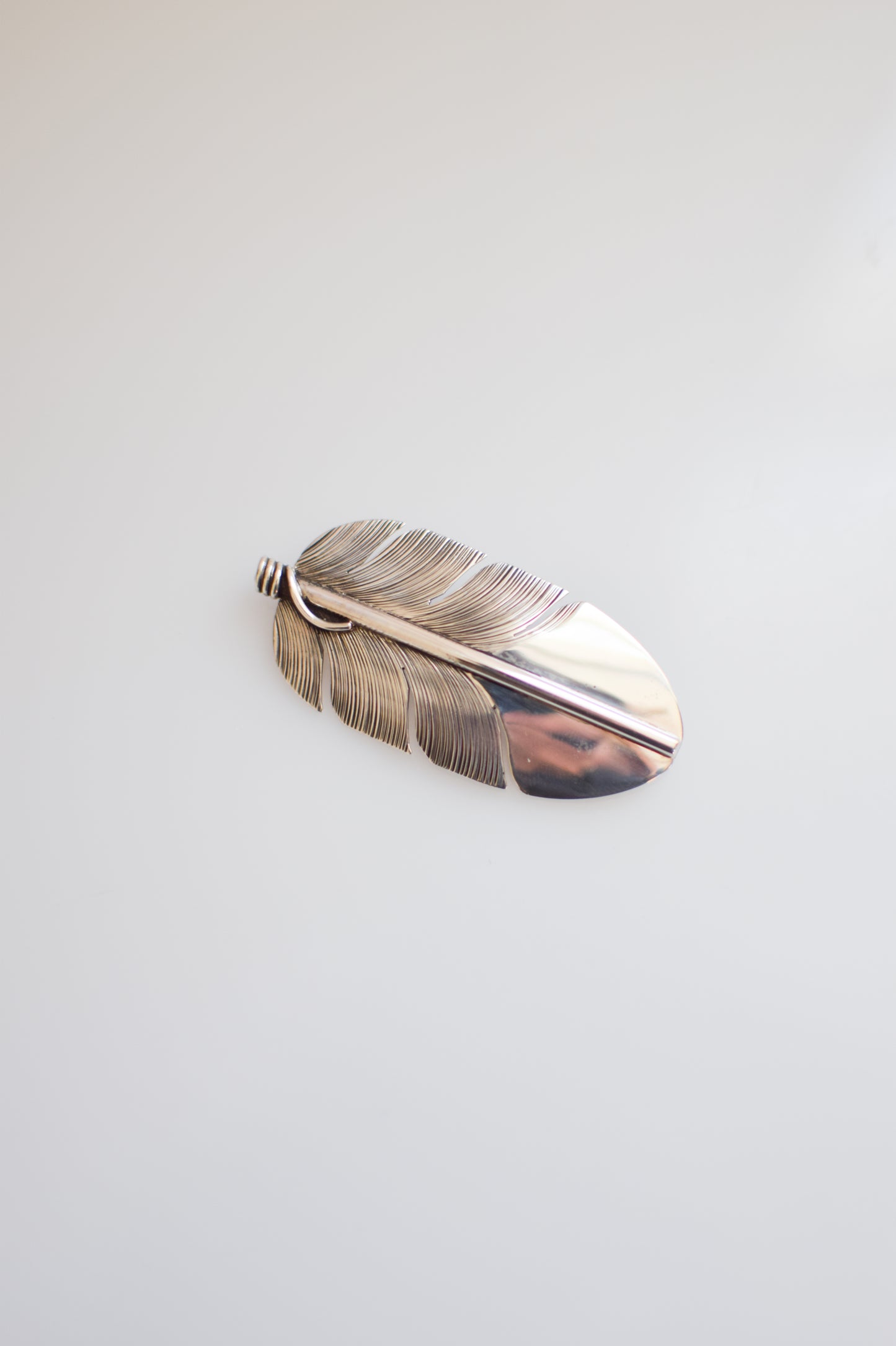 Lena Platero Sterling Silver Feather Brooch