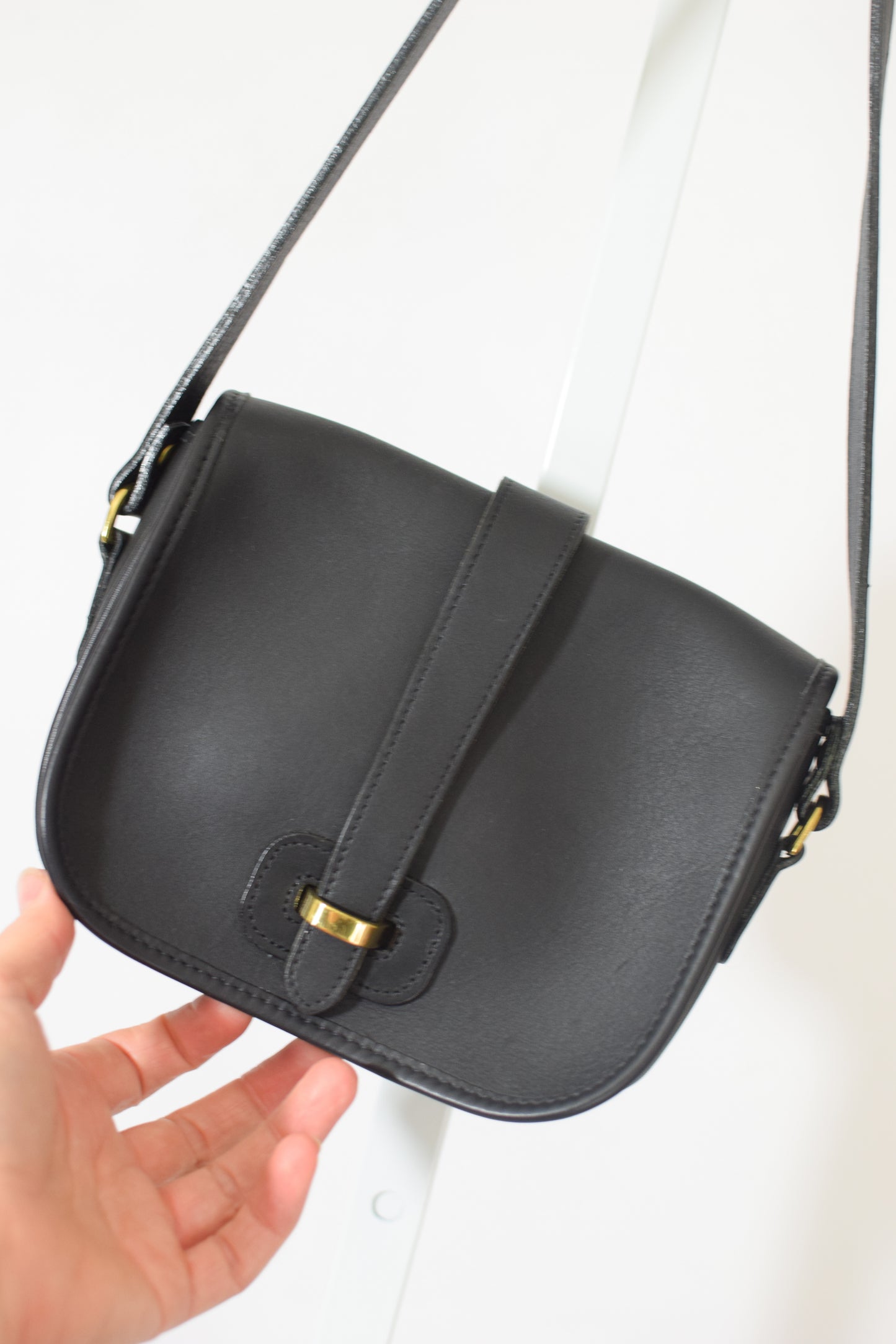 Vintage Black Leather Purse