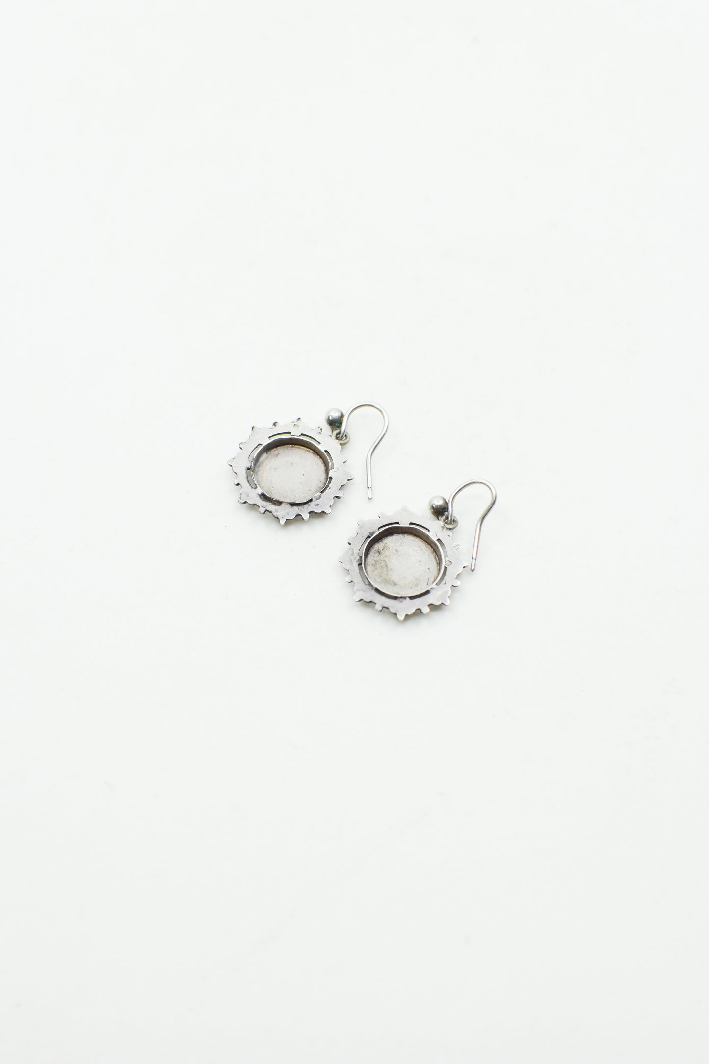 Petite Antique Victorian Silver Earrings