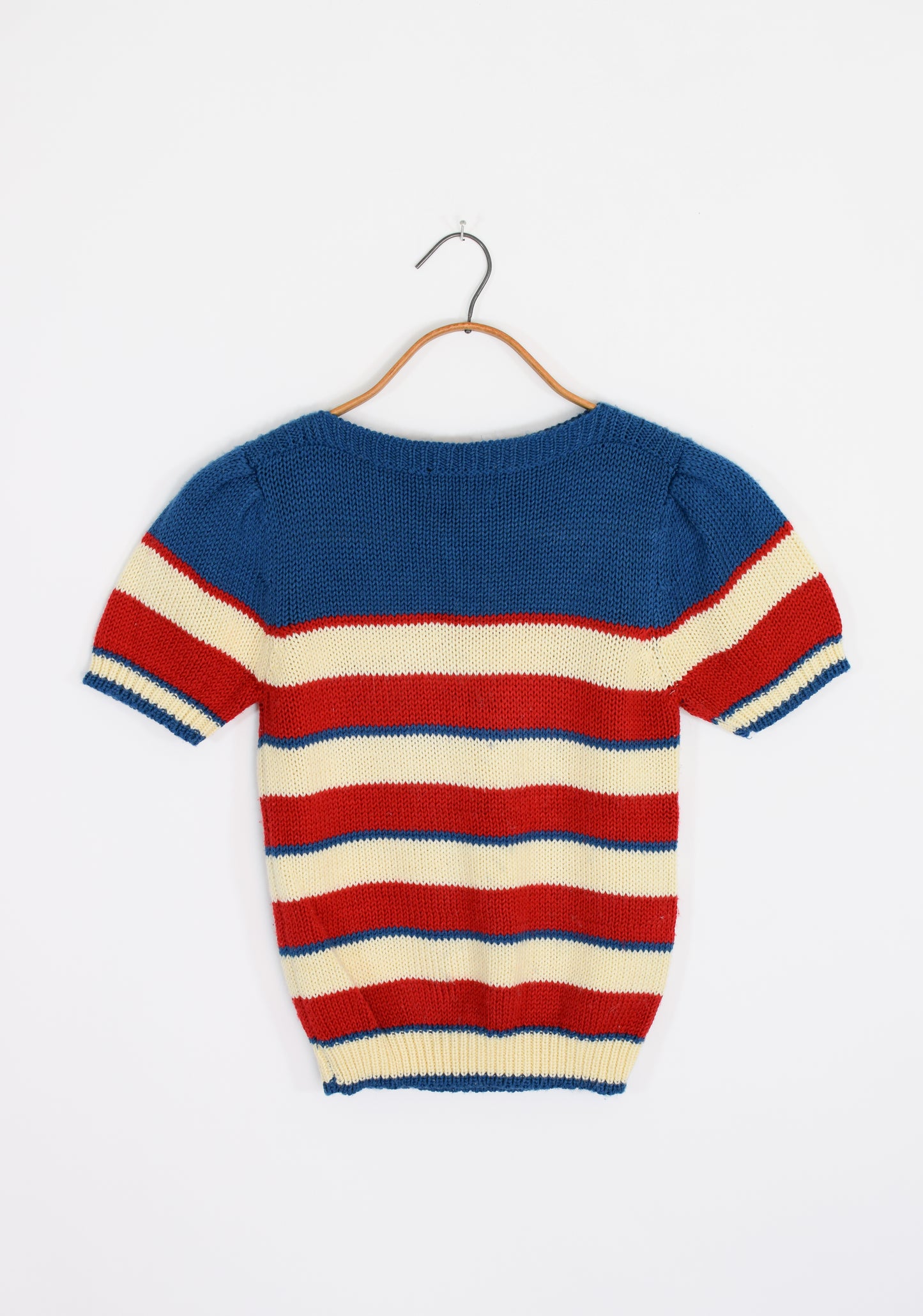 1970s Striped Knit Top | XS