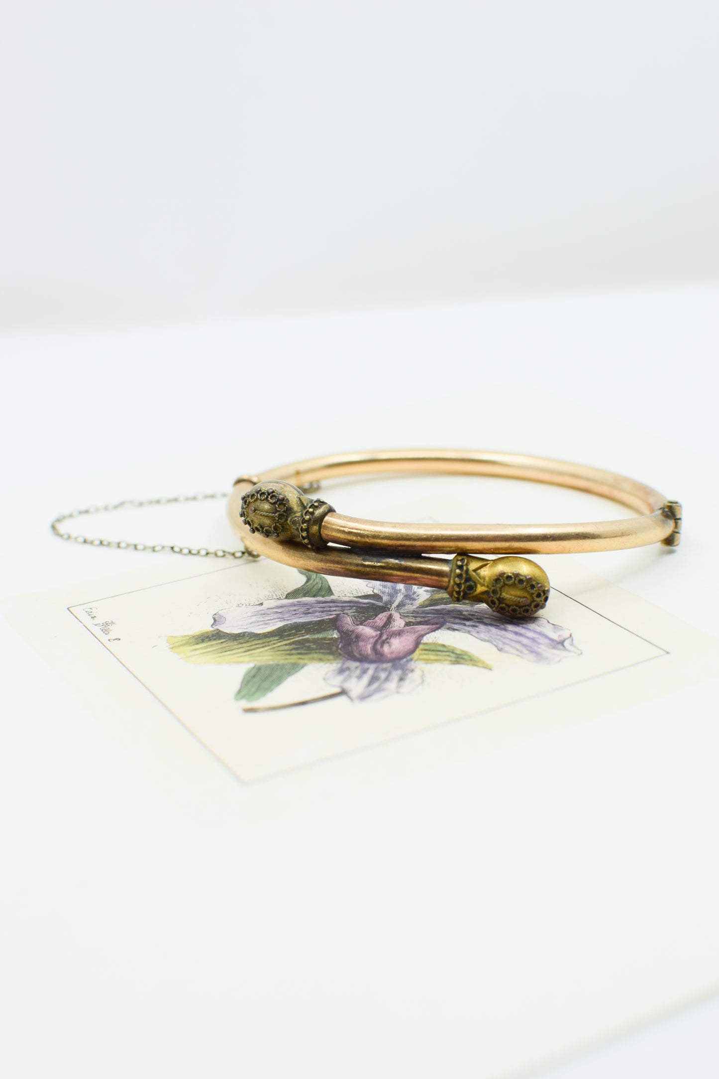 Antique Etruscan Revival Goldfill Bypass Bracelet
