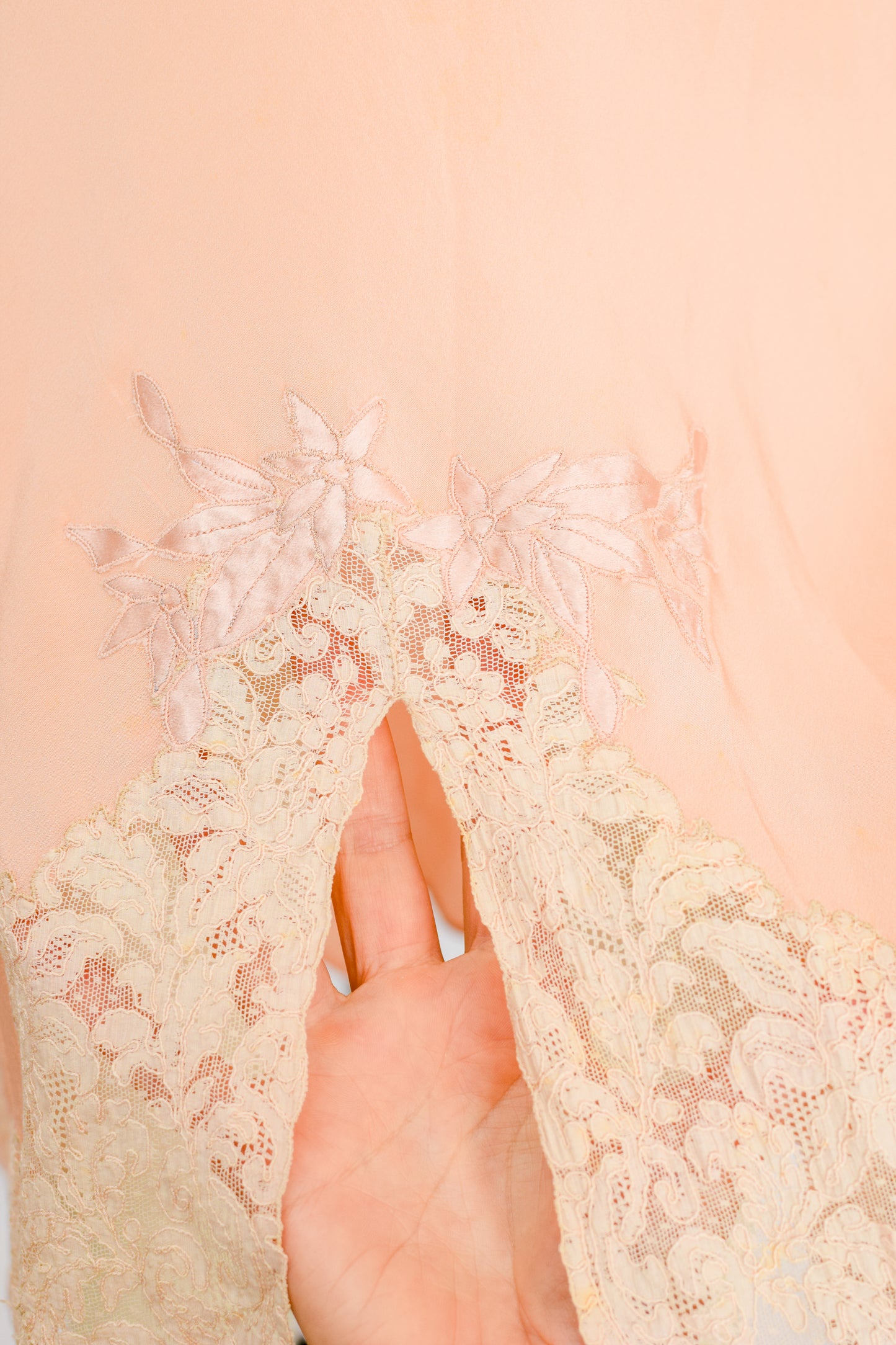 1930s Silk and Lace Slip | XS/S