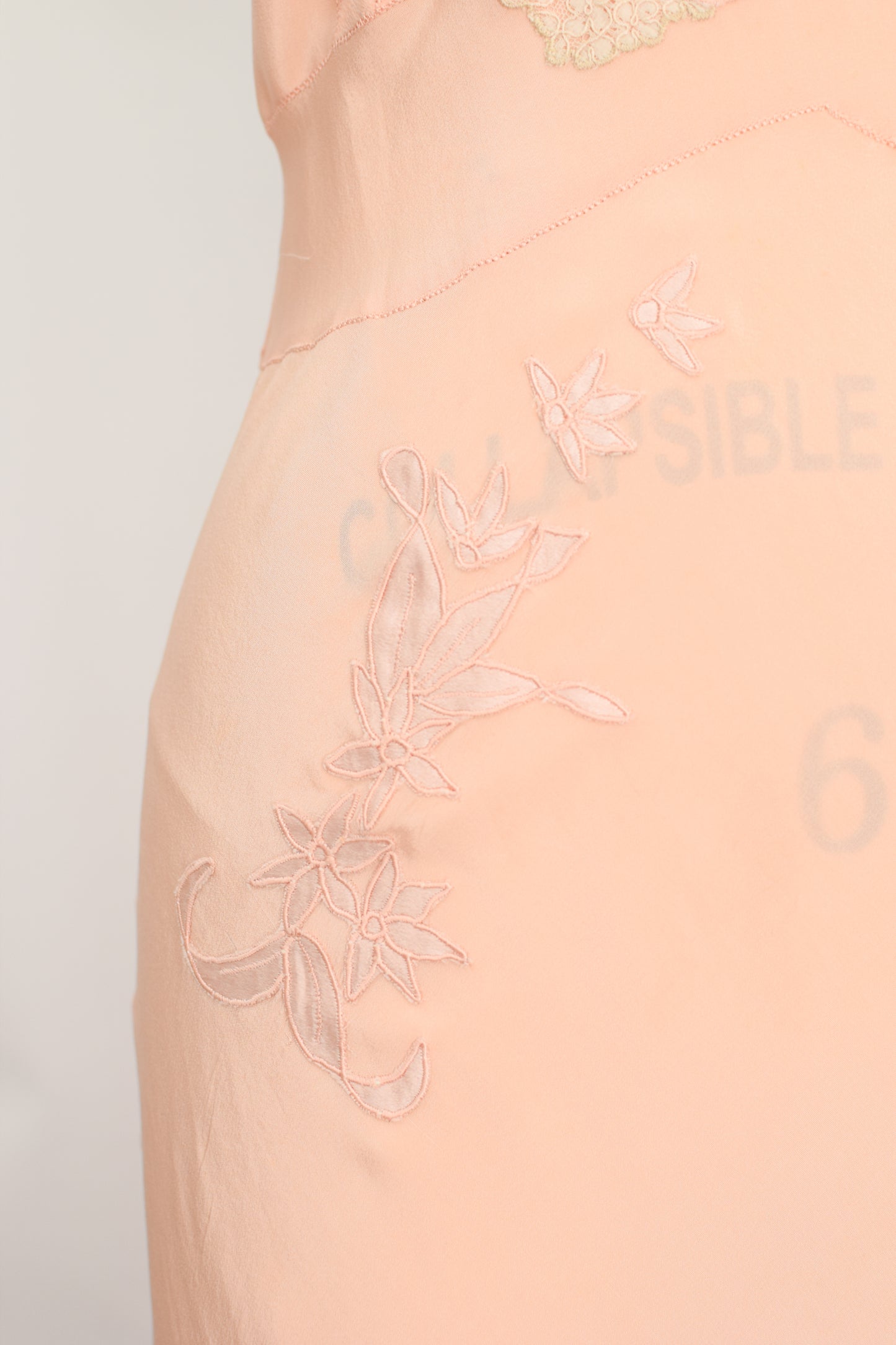 1930s Silk and Lace Slip | XS/S