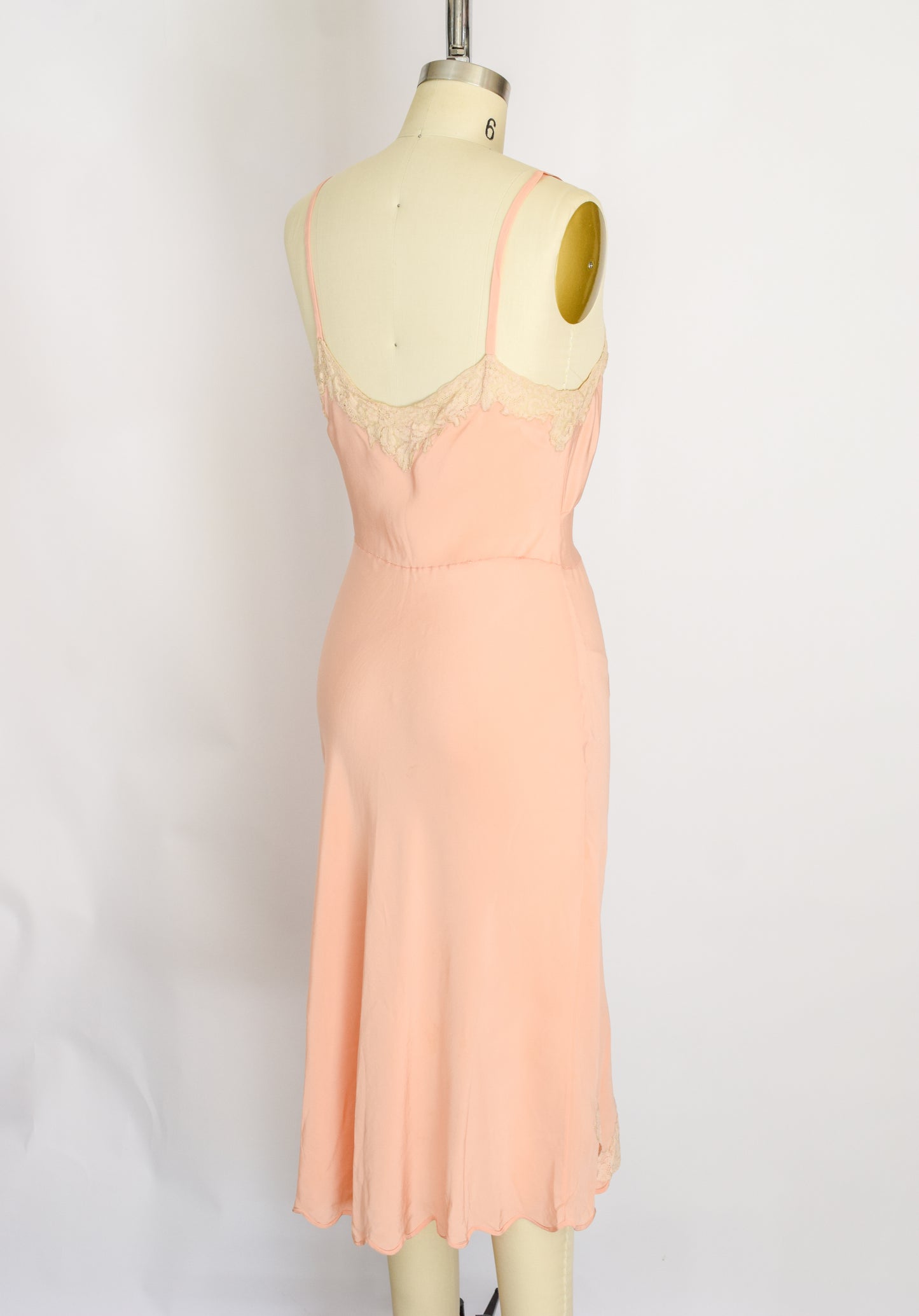 1930s Silk and Lace Slip | XS/S