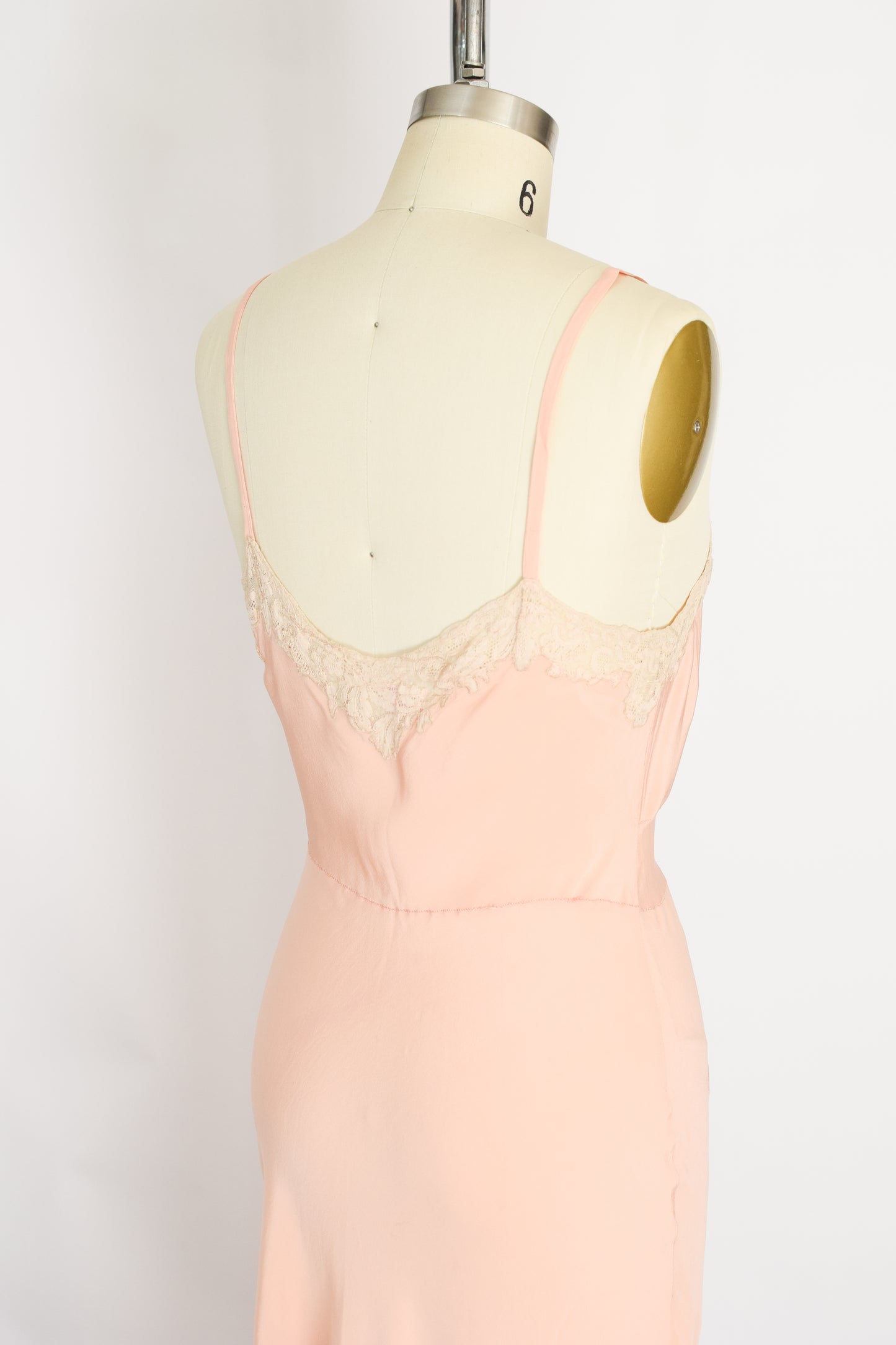 1930s Silk and Lace Slip | XS/S