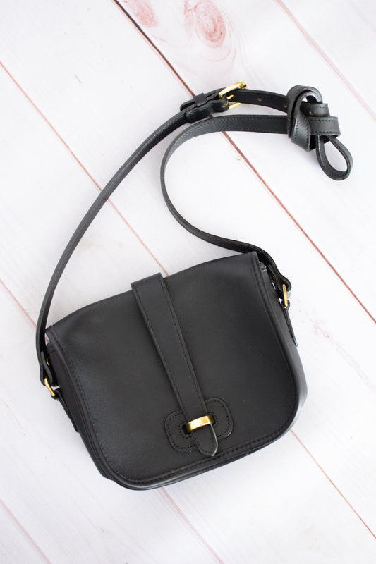 Vintage Black Leather Purse