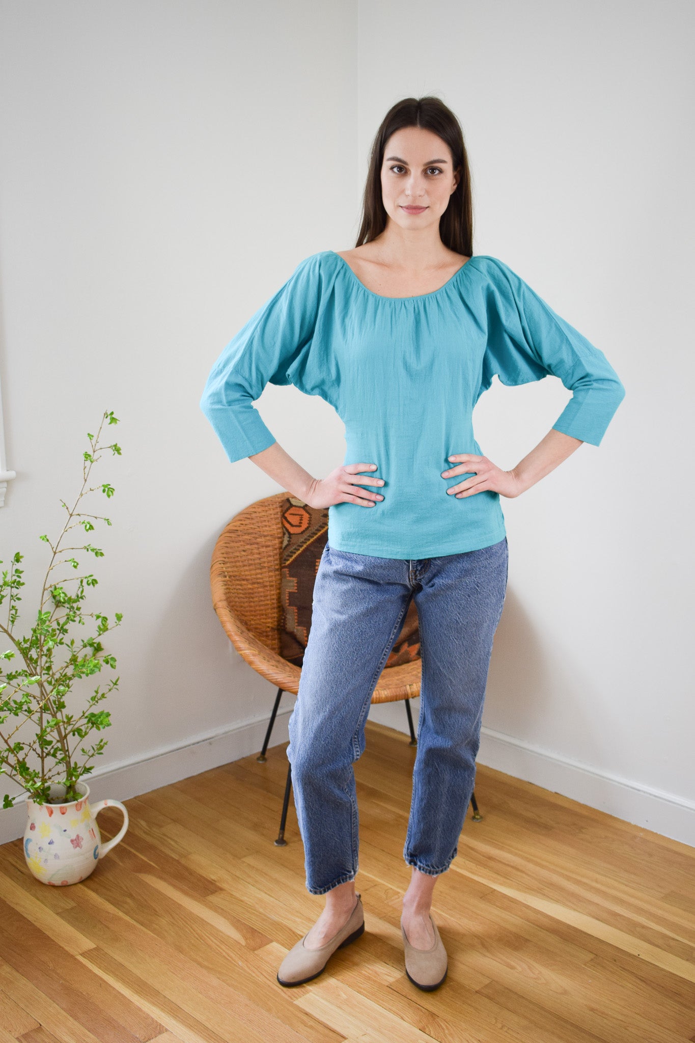Norma Kamali Cotton Blouse | XXS/XS
