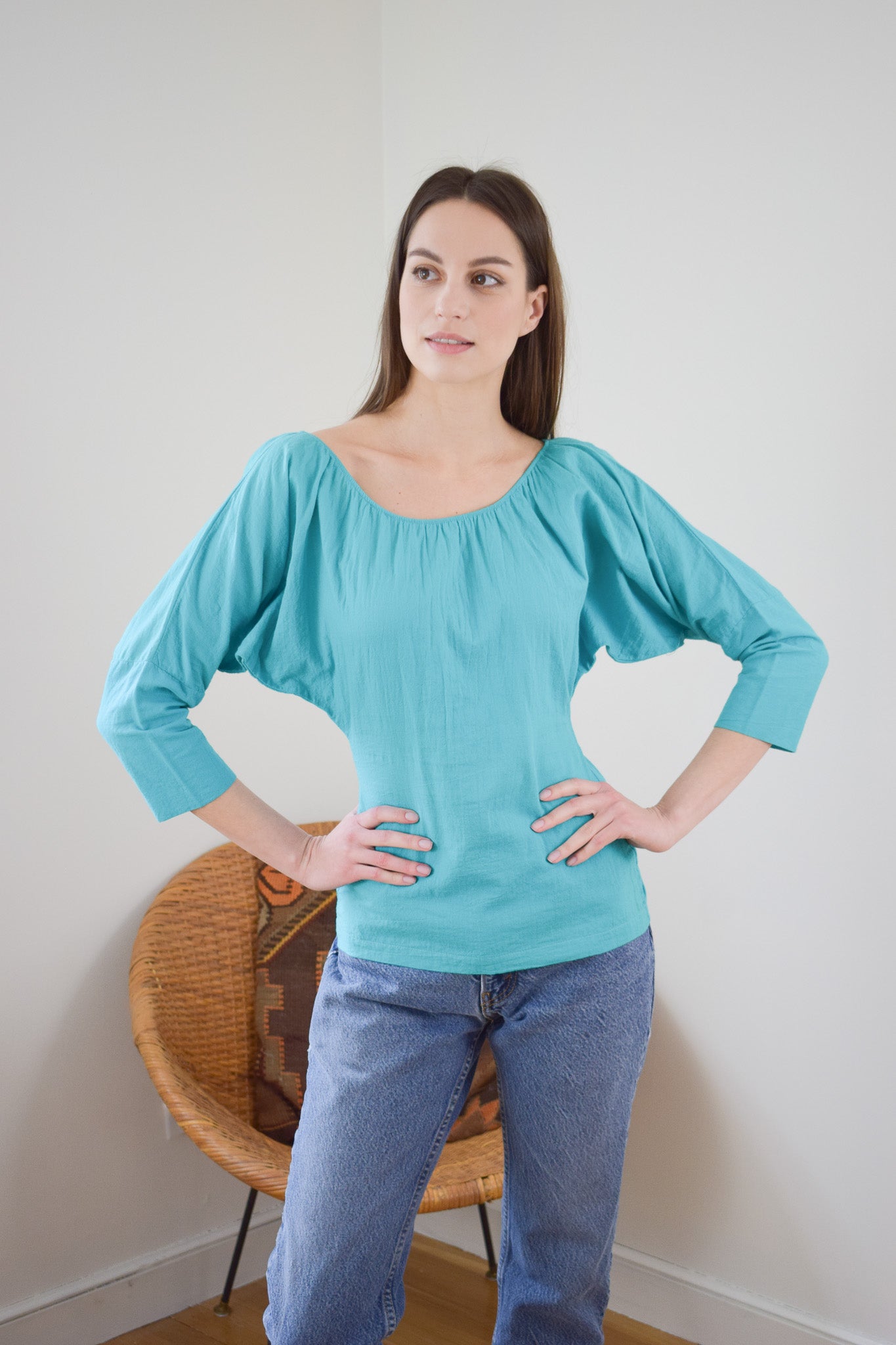 Norma Kamali Cotton Blouse | XXS/XS