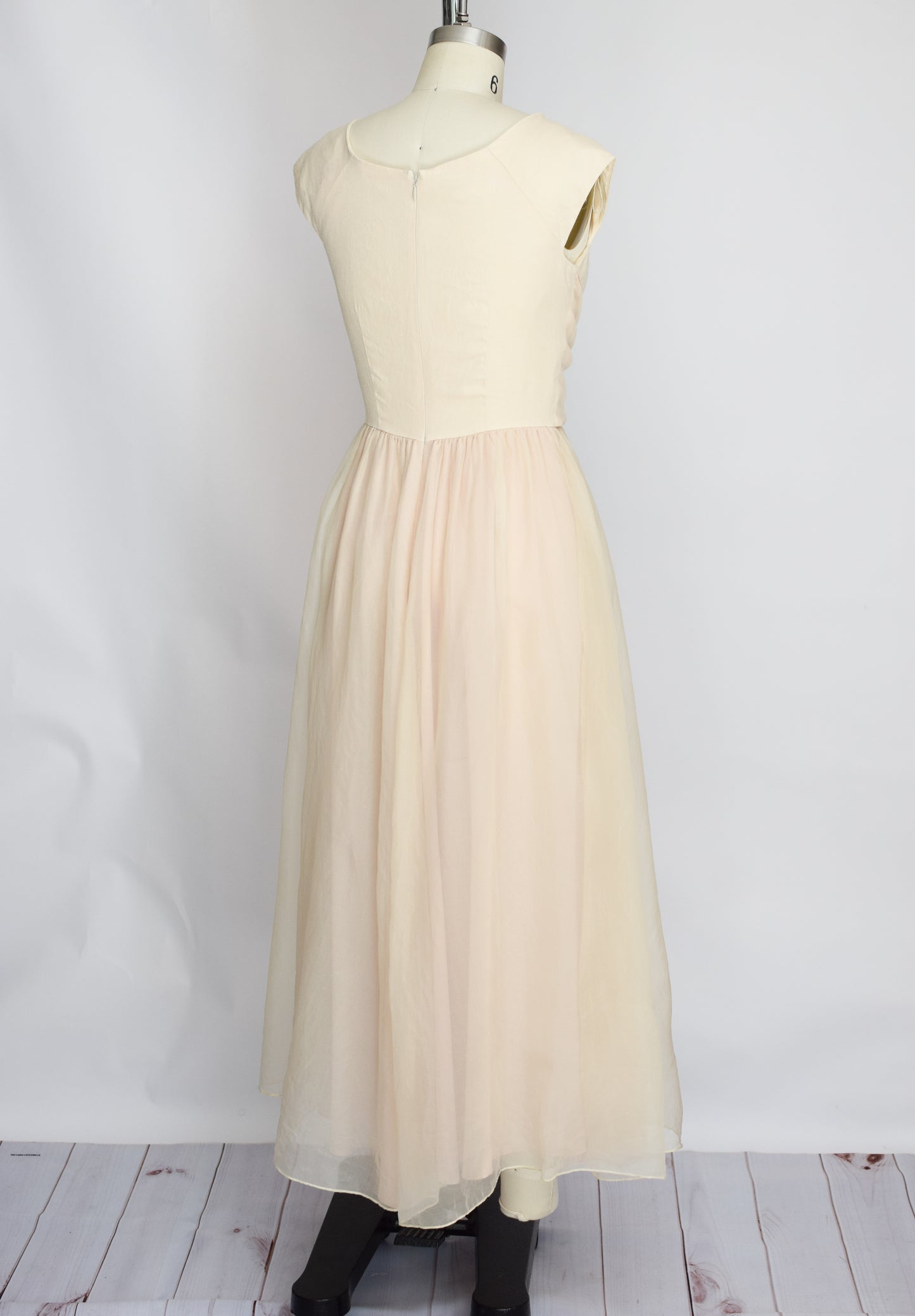 90s Silk and Linen Wrap Waist Dress | S | Elizabeth Wayman