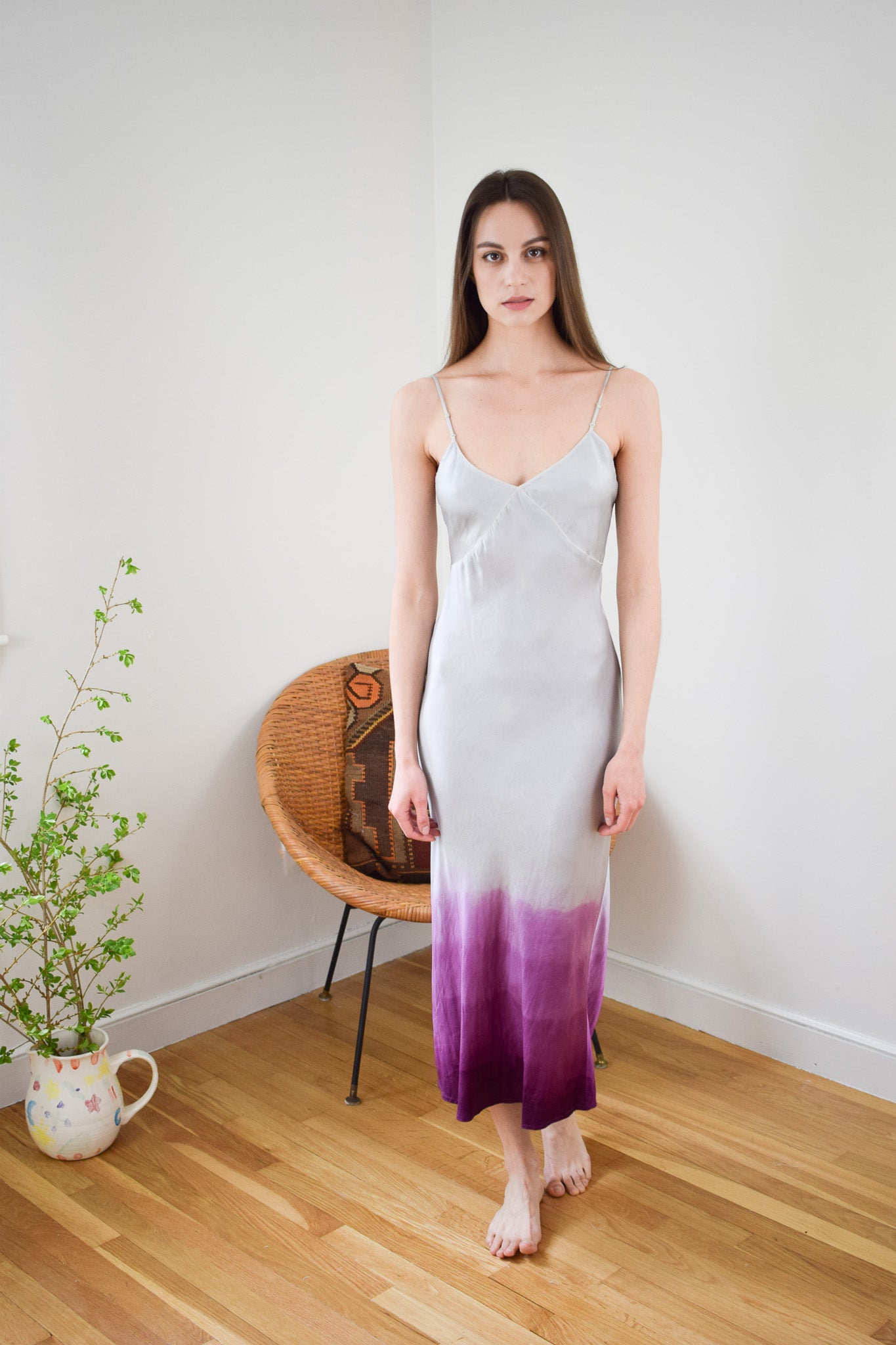 Vintage 1930s Overdyed Silk Slip Dress | XXS/XS