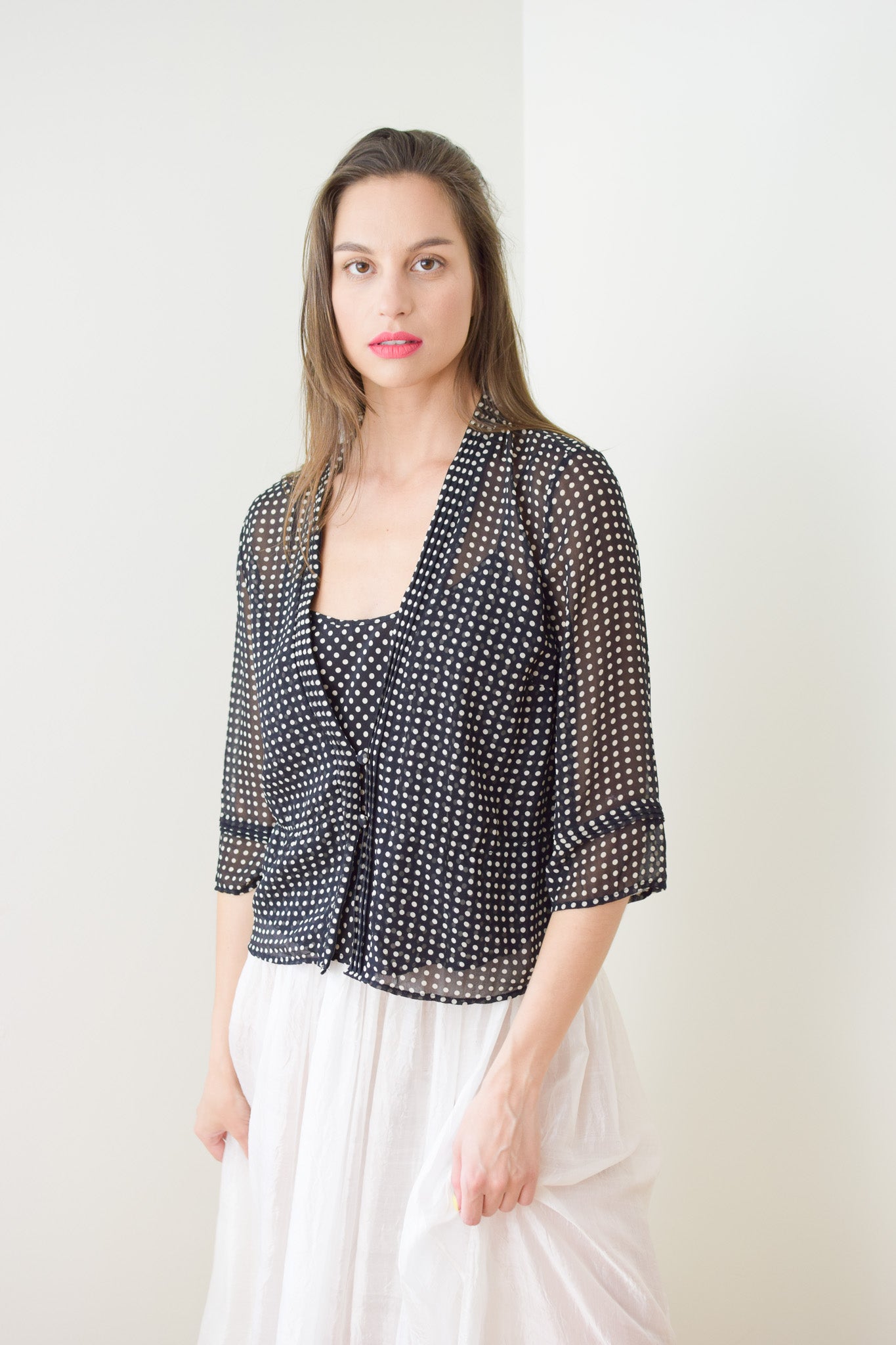 Silk Camisole and Jacket Set | S/M