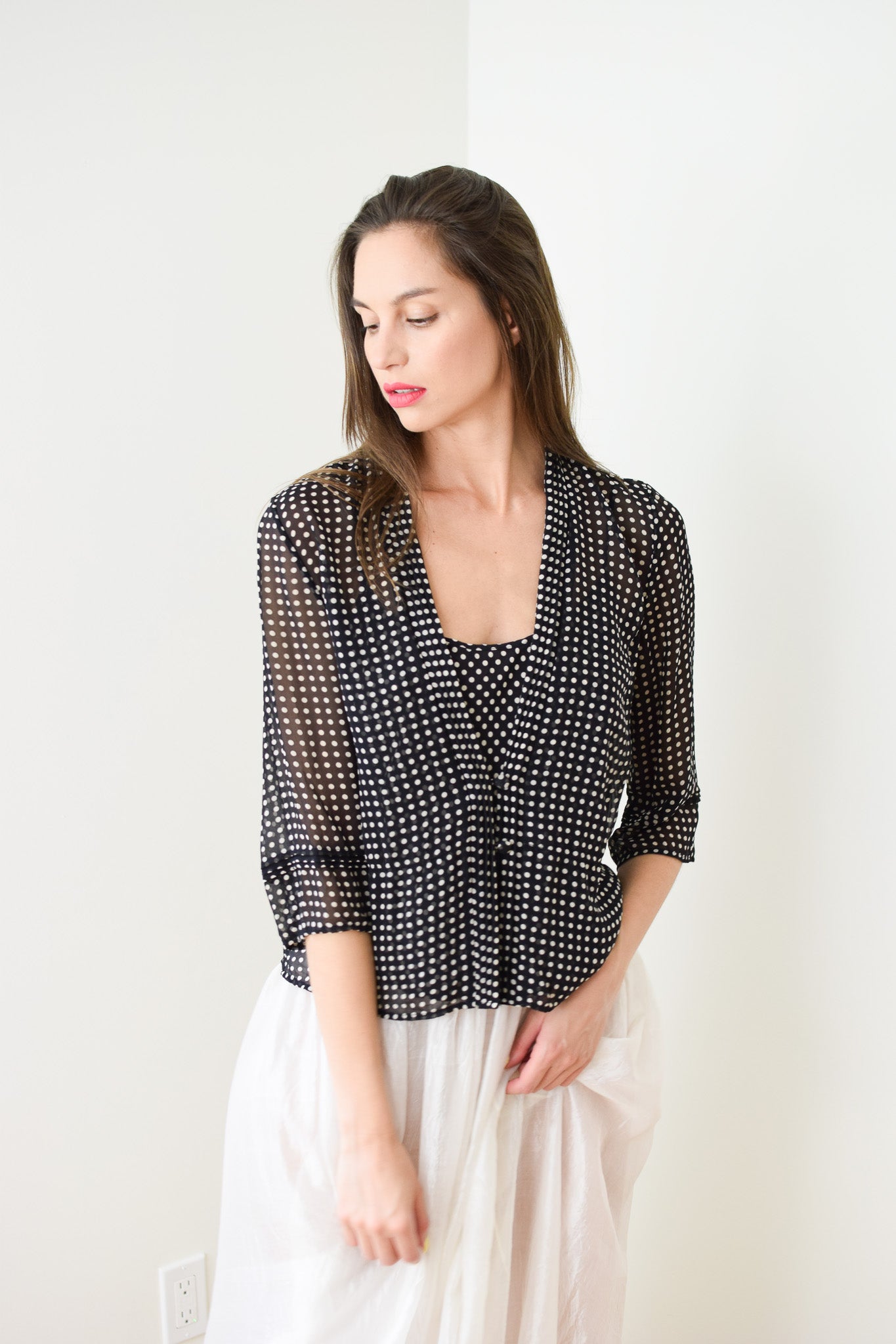 Silk Camisole and Jacket Set | S/M