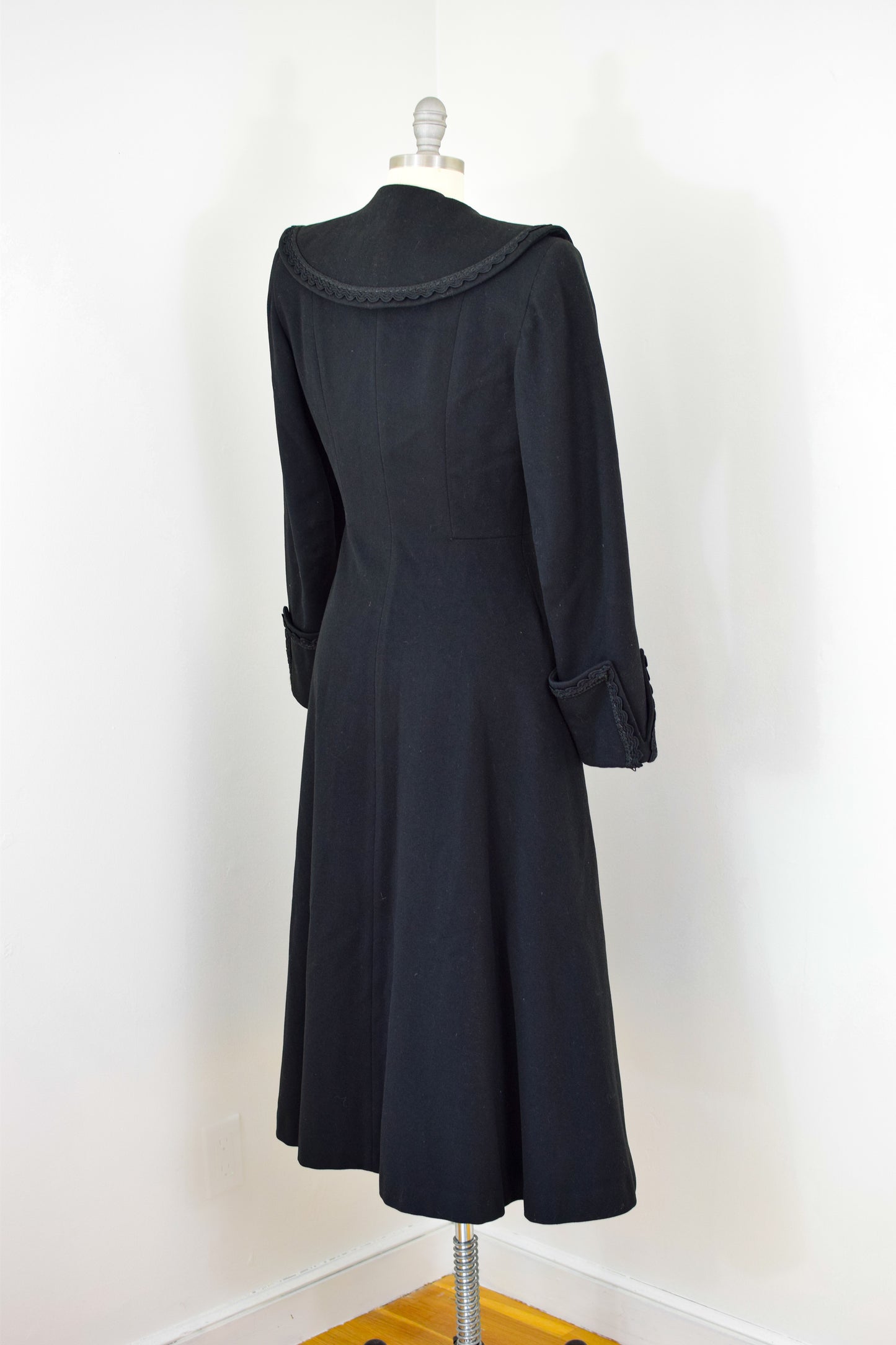 1940s Wool Princess Coat | XS-S
