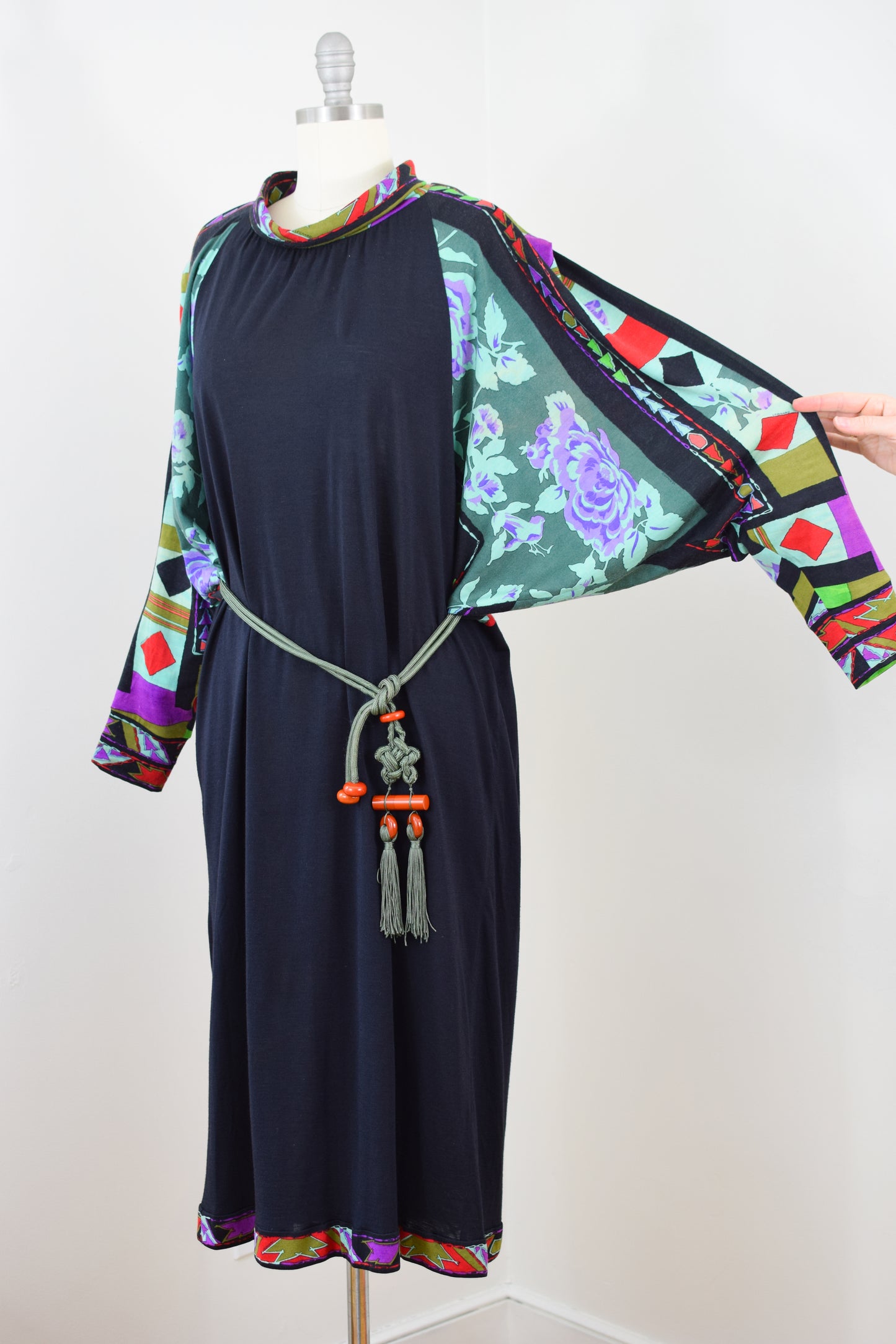 Early 1980s Leonard Paris Knit Dress | L