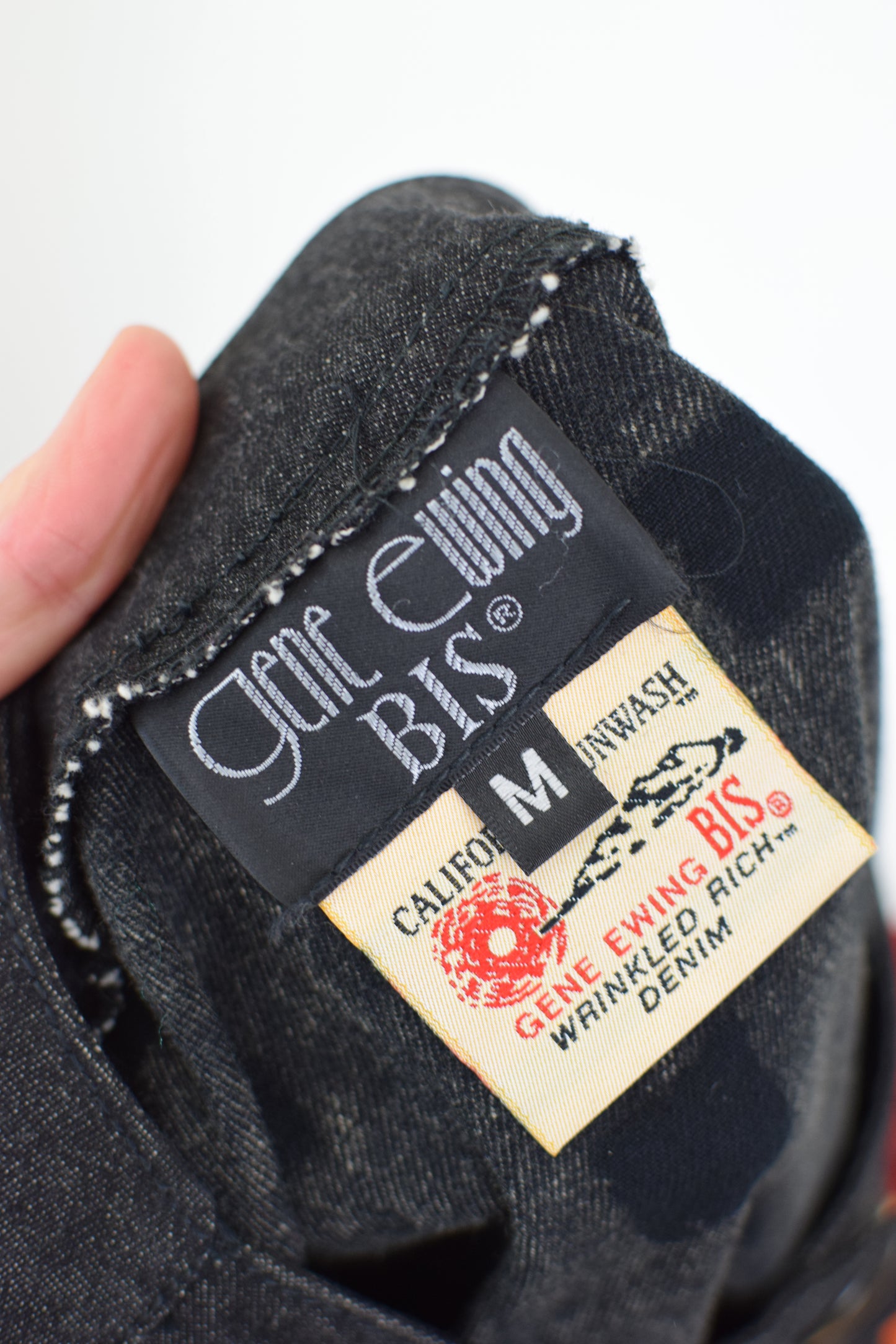 Vintage Gene Ewing Flower-topped Denim Jacket | L