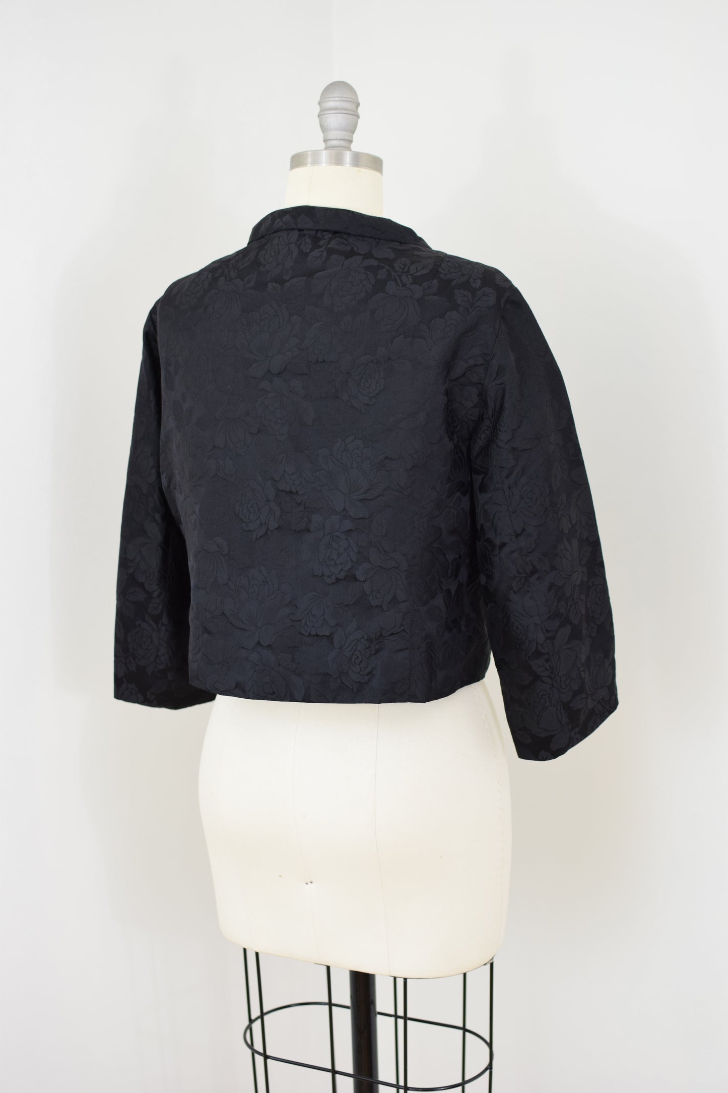 1960s Silk Jacquard Jacket with Tassels | S-M