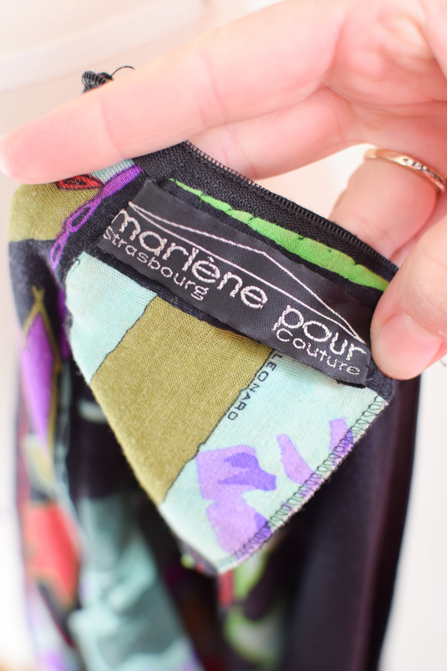 Early 1980s Leonard Paris Knit Dress | L