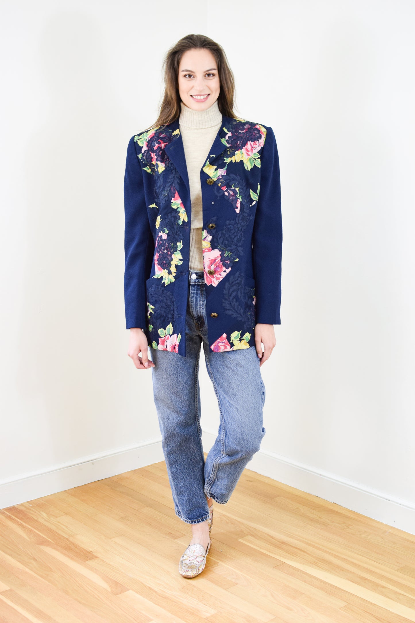 1990s Koos Van Den Akker / DeWilde Patchwork Jacket | S/M