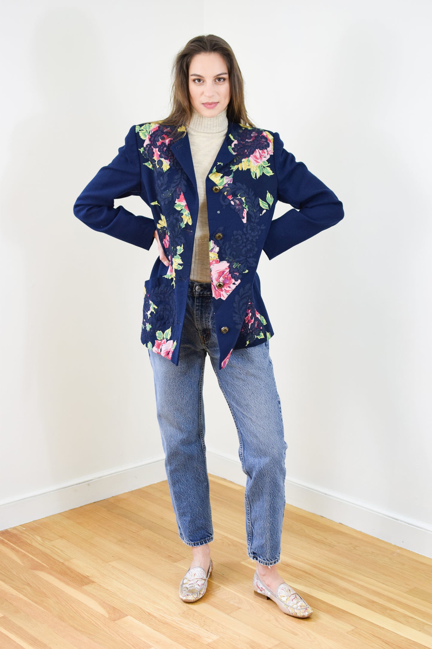 1990s Koos Van Den Akker / DeWilde Patchwork Jacket | S/M