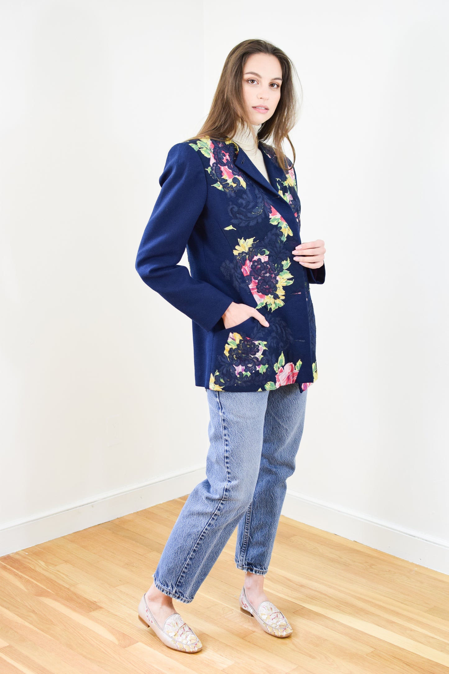 1990s Koos Van Den Akker / DeWilde Patchwork Jacket | S/M