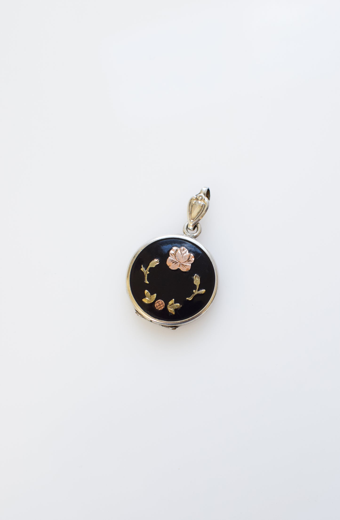 1940s Sterling Silver + Enamel Locket