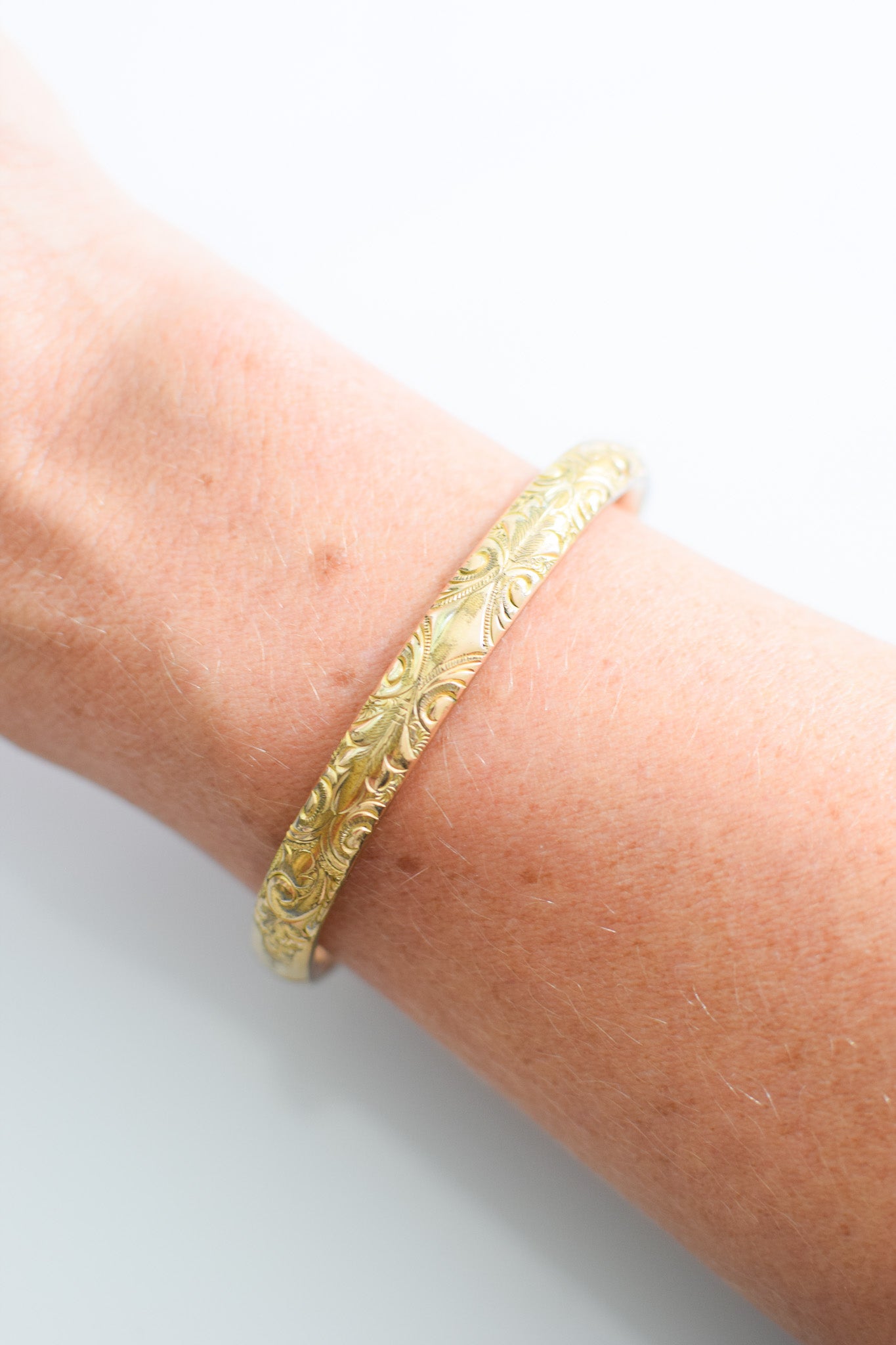 Antique Gold-filled Bangle Bracelet