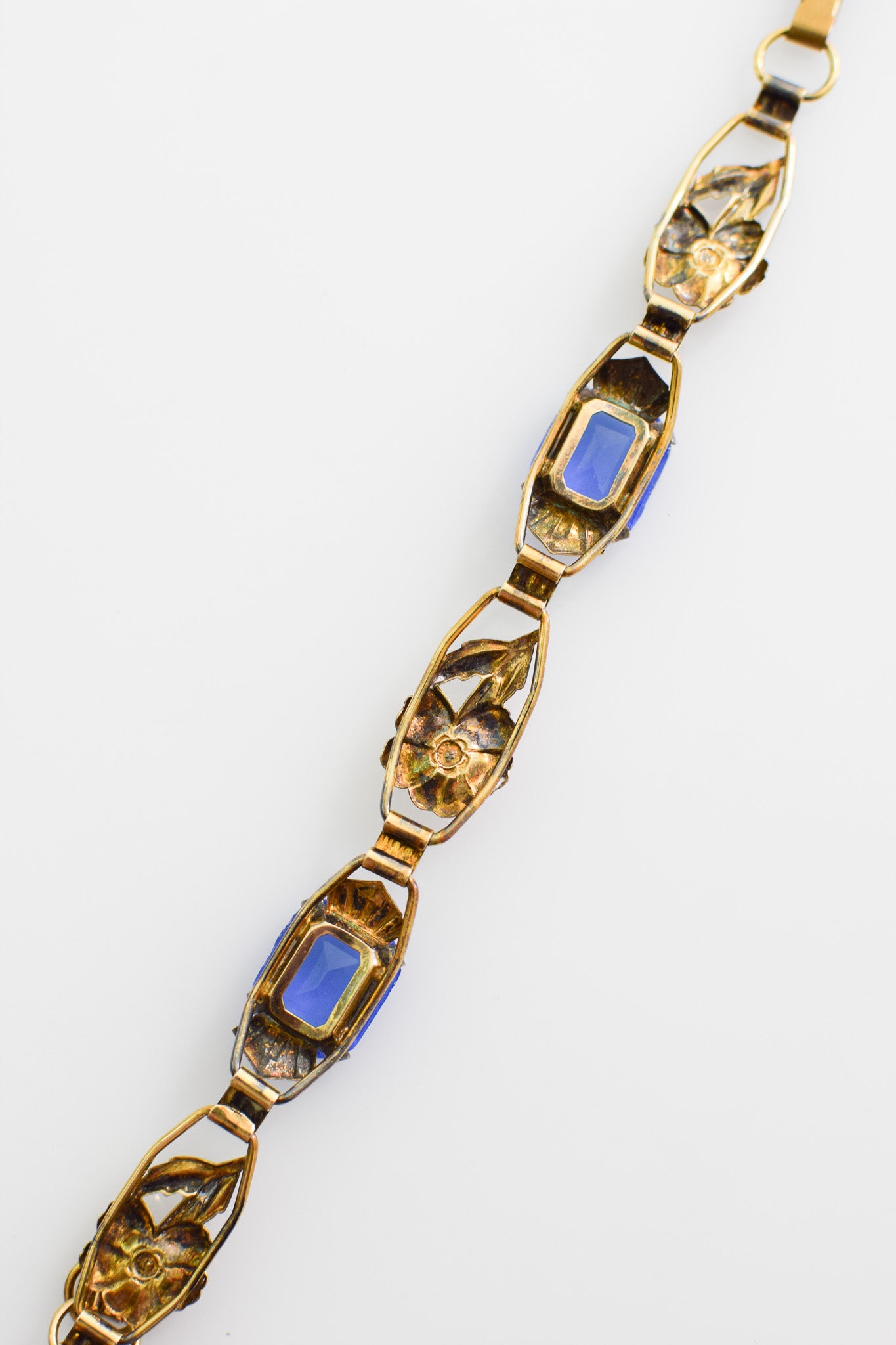 Antique Art Nouveau Era Czech Glass Bracelet