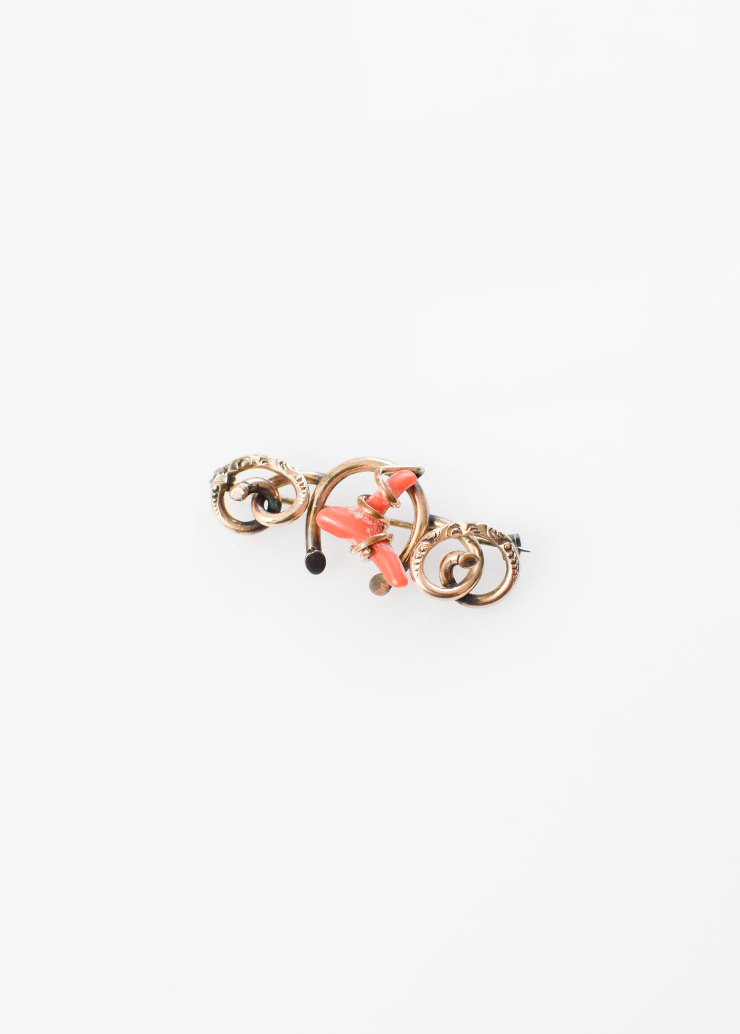 Antique Victorian Love Knot Brooch with Lucky Horseshoe