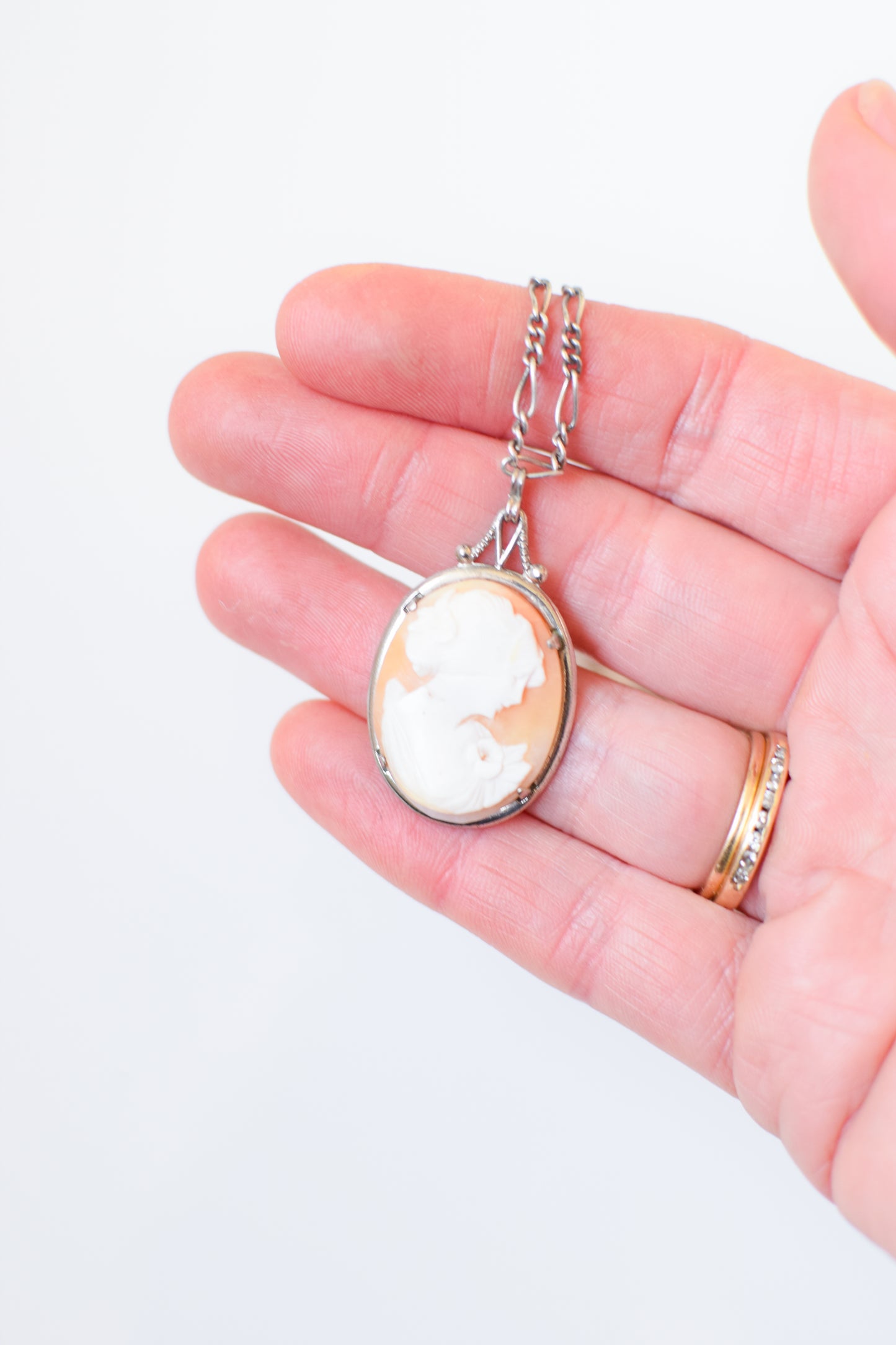 Vintage Victorian Revival Cameo Pendant