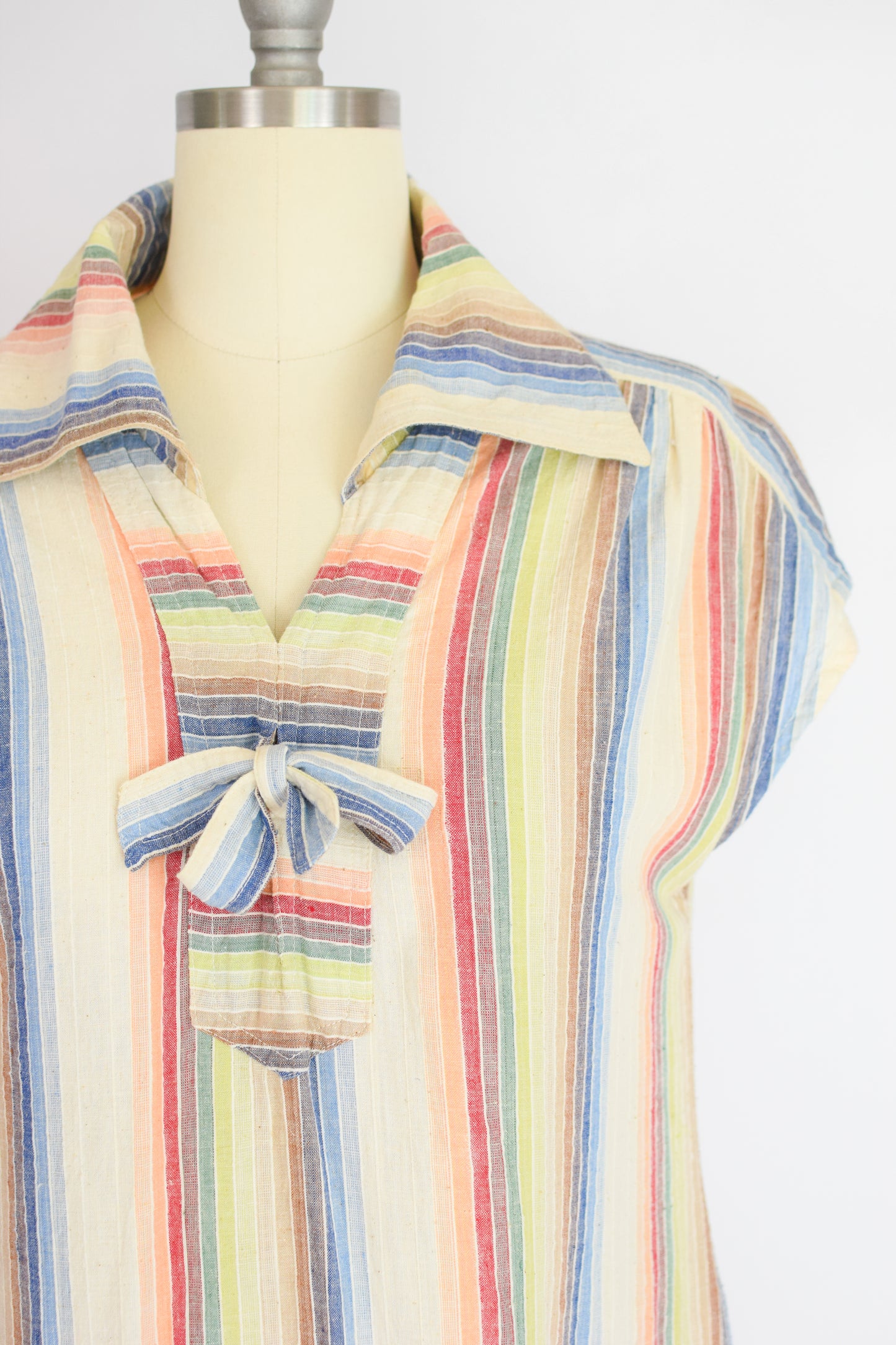 1970s Indian Cotton Dress | M/L