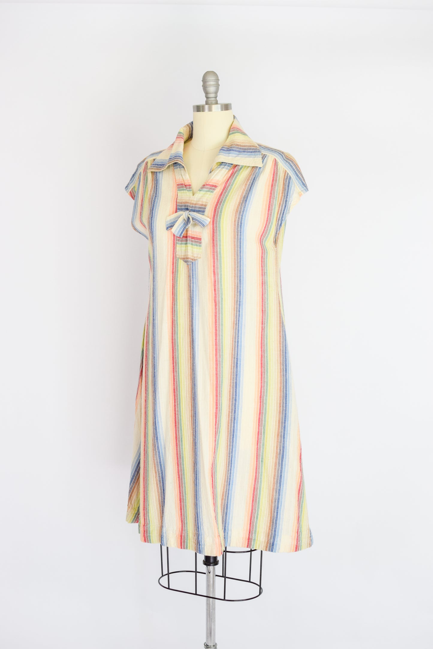 1970s Indian Cotton Dress | M/L