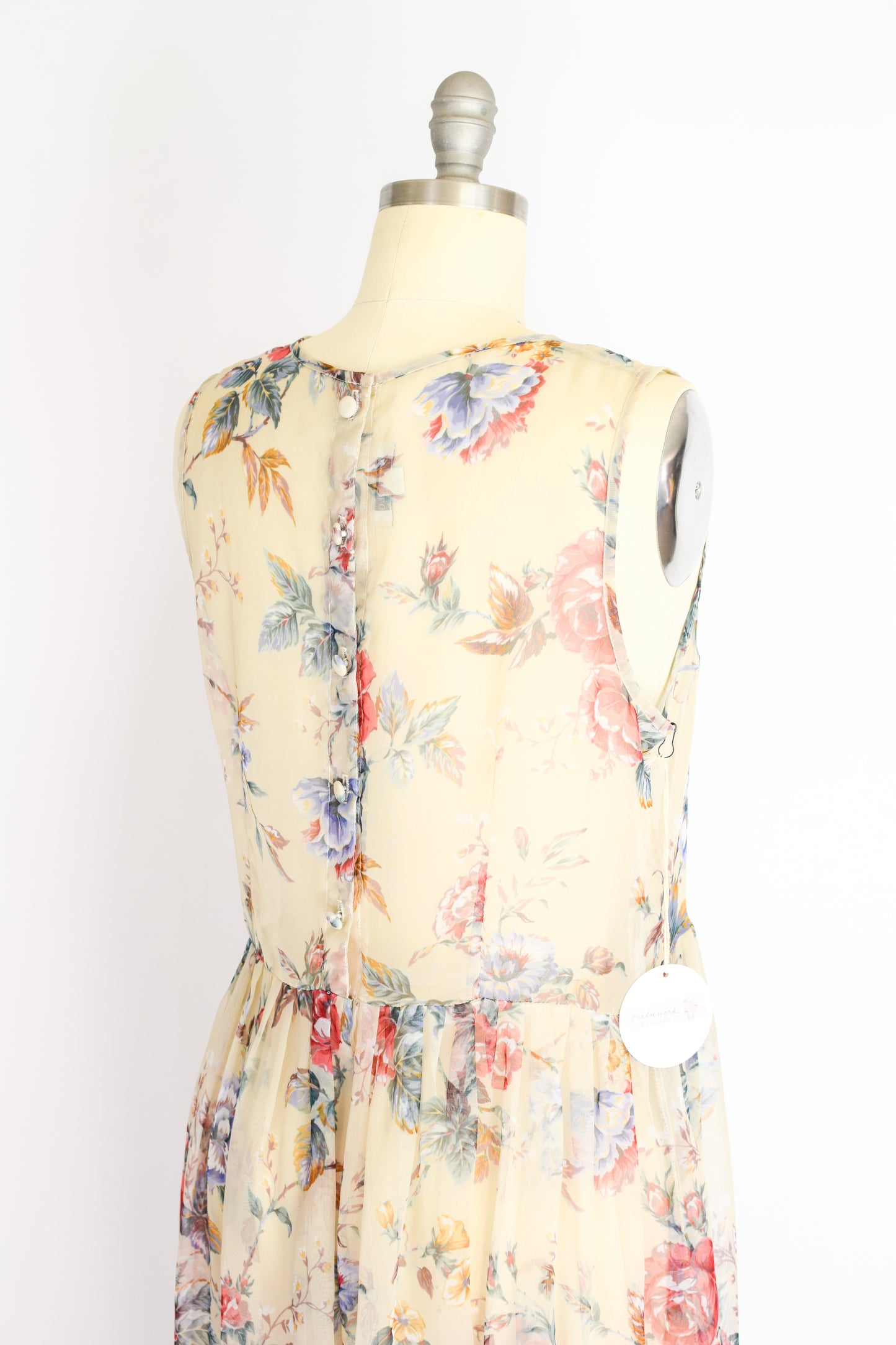 Vintage Sheer Floral Dress | M