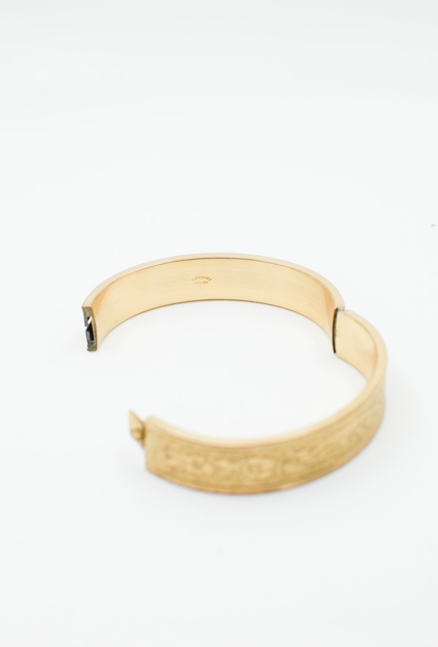Vintage Victorian Revival Goldfill Bangle Bracelet