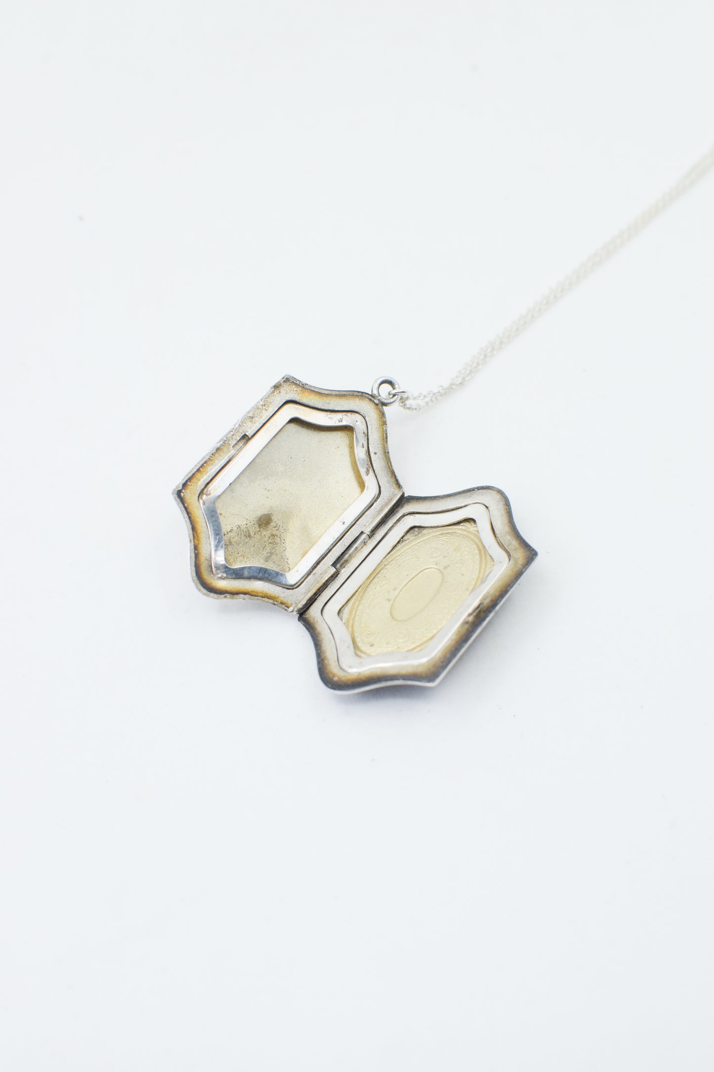 Antique Victorian Sterling Silver and Enamel Locket