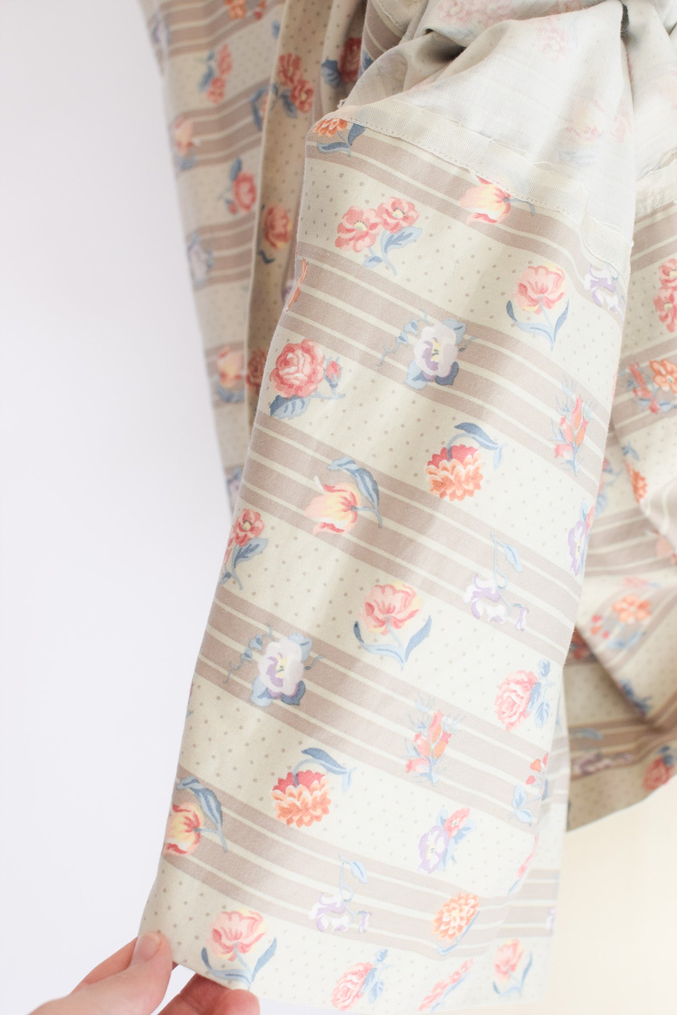 1980s Floral Cotton Sundress | M