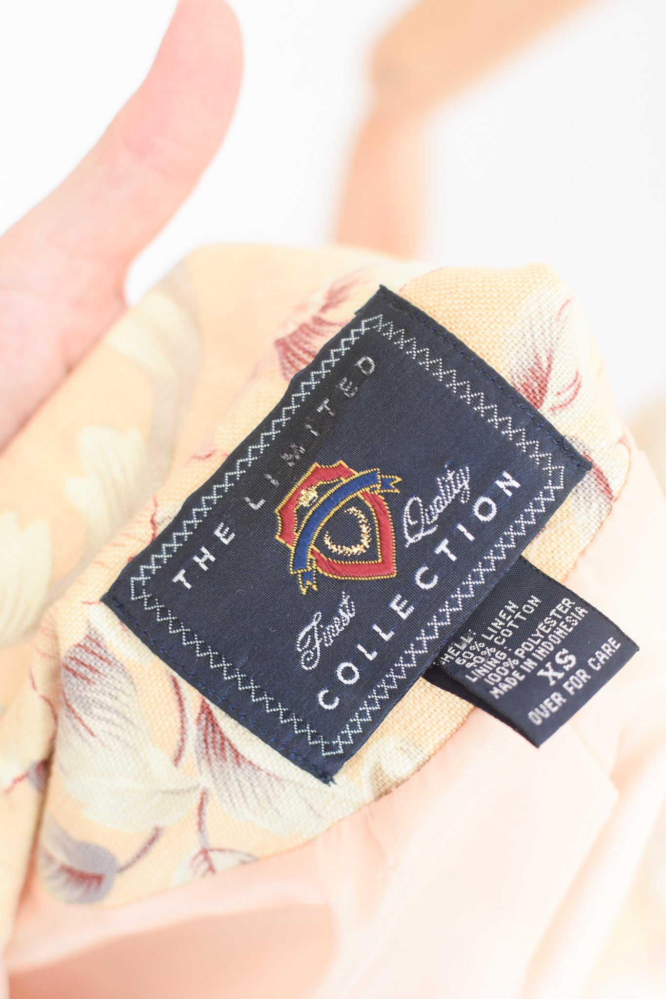 1990s Linen Tapestry Print Skirt Suit | XS