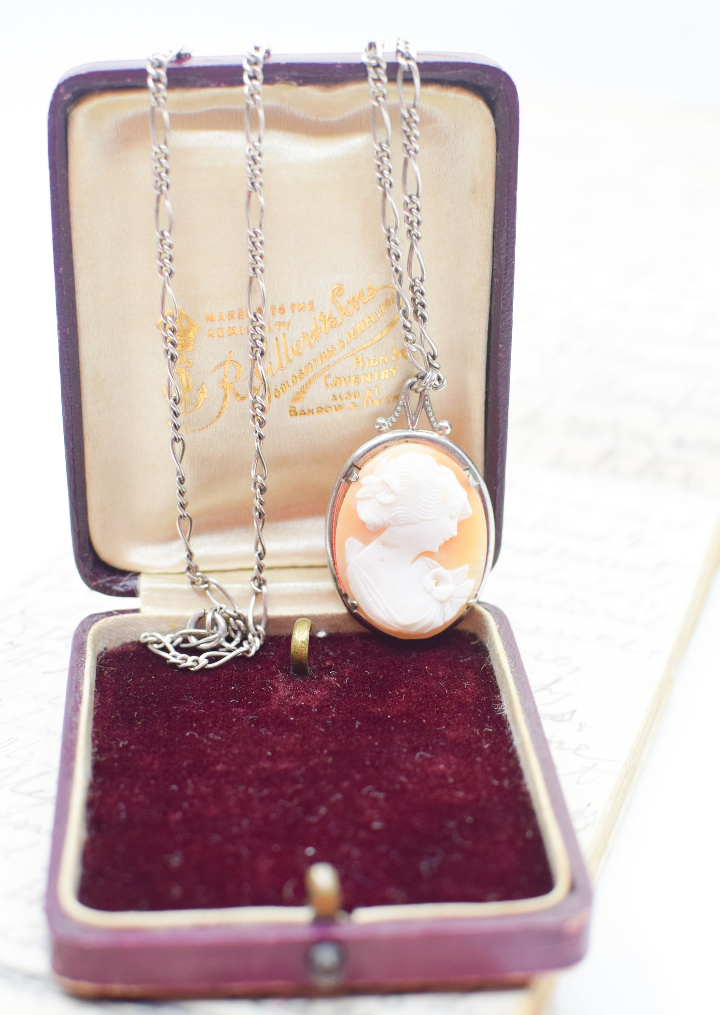 Vintage Victorian Revival Cameo Pendant