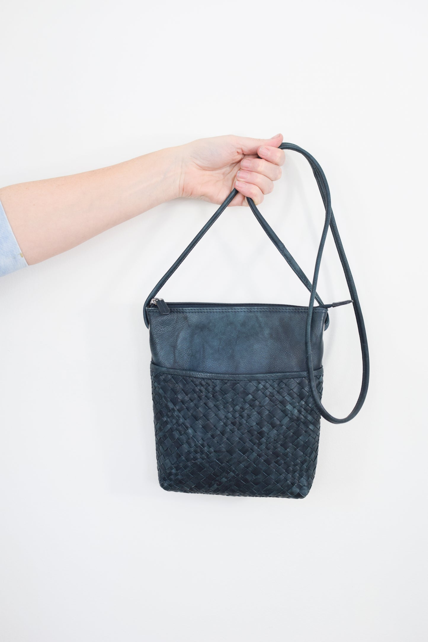 Vintage Woven Leather Bag