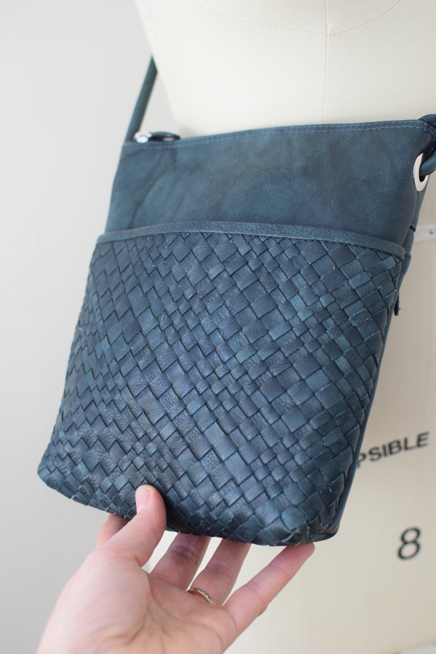 Vintage Woven Leather Bag