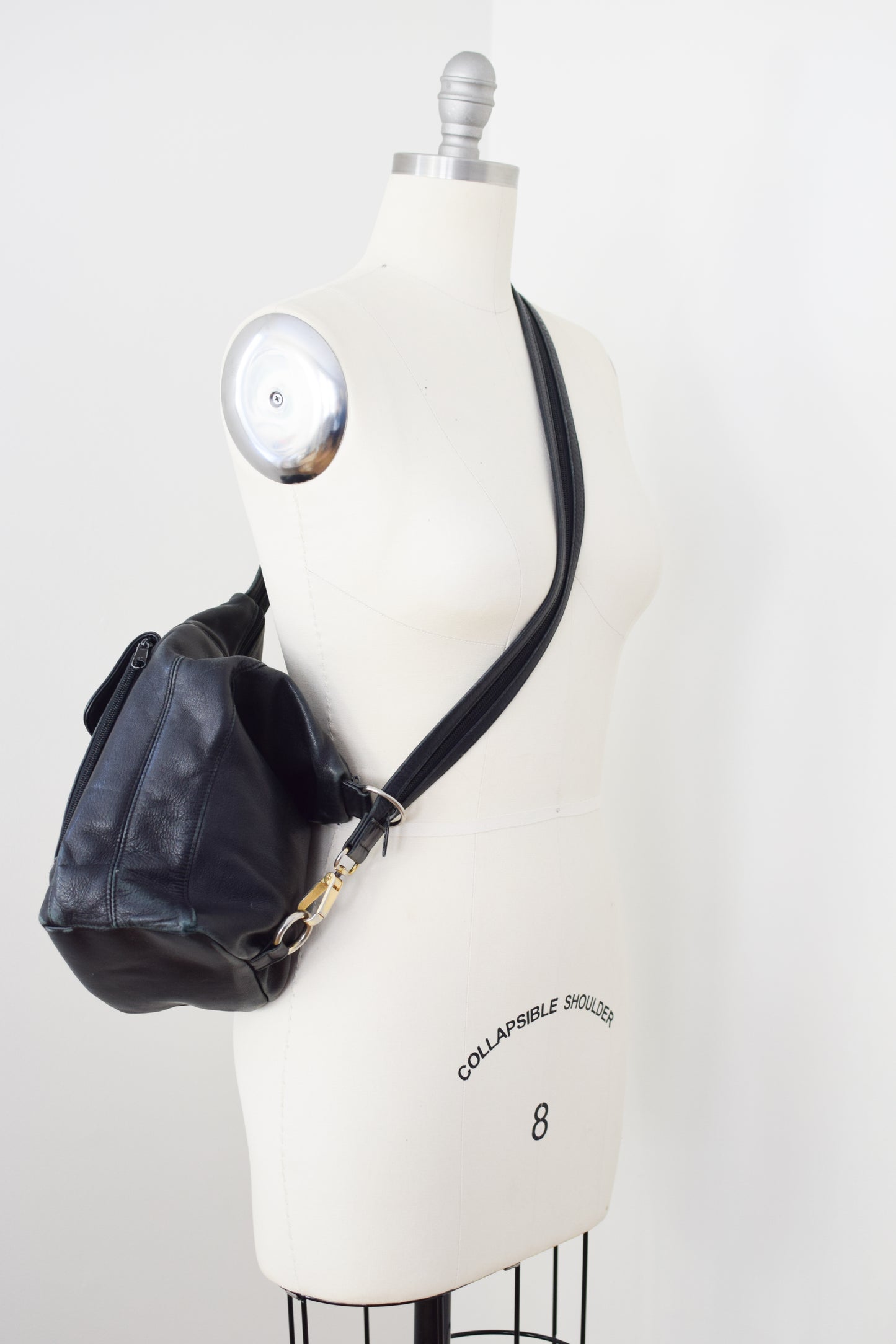 Vintage Convertible Leather Backpack Bag | Sling Bag