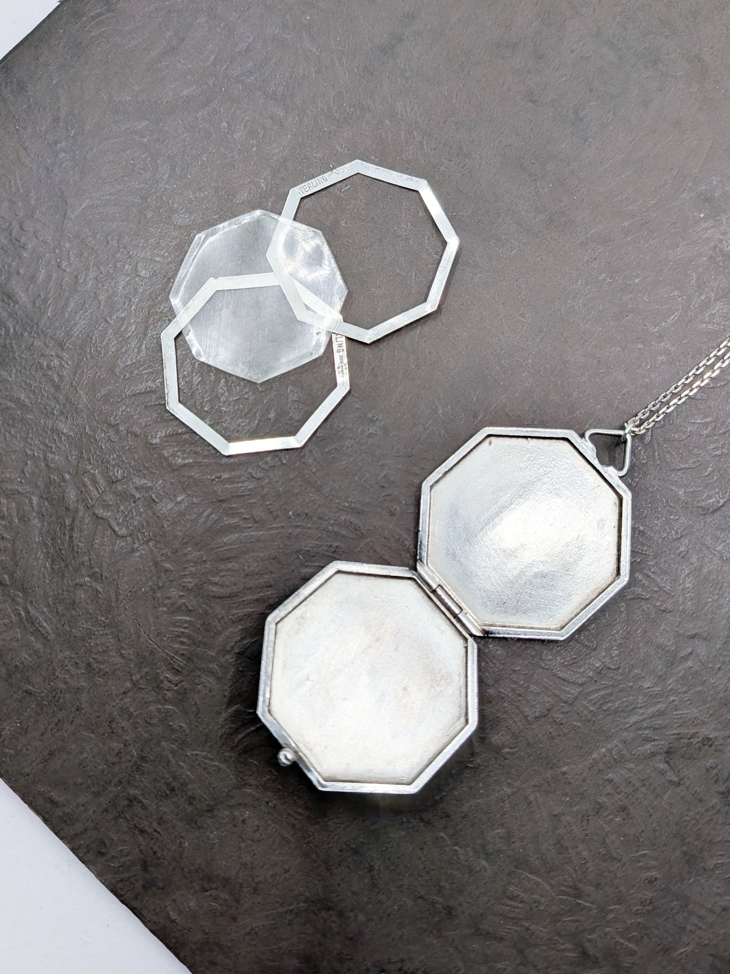 Antique 1919 Art Deco Locket | Initials RAN